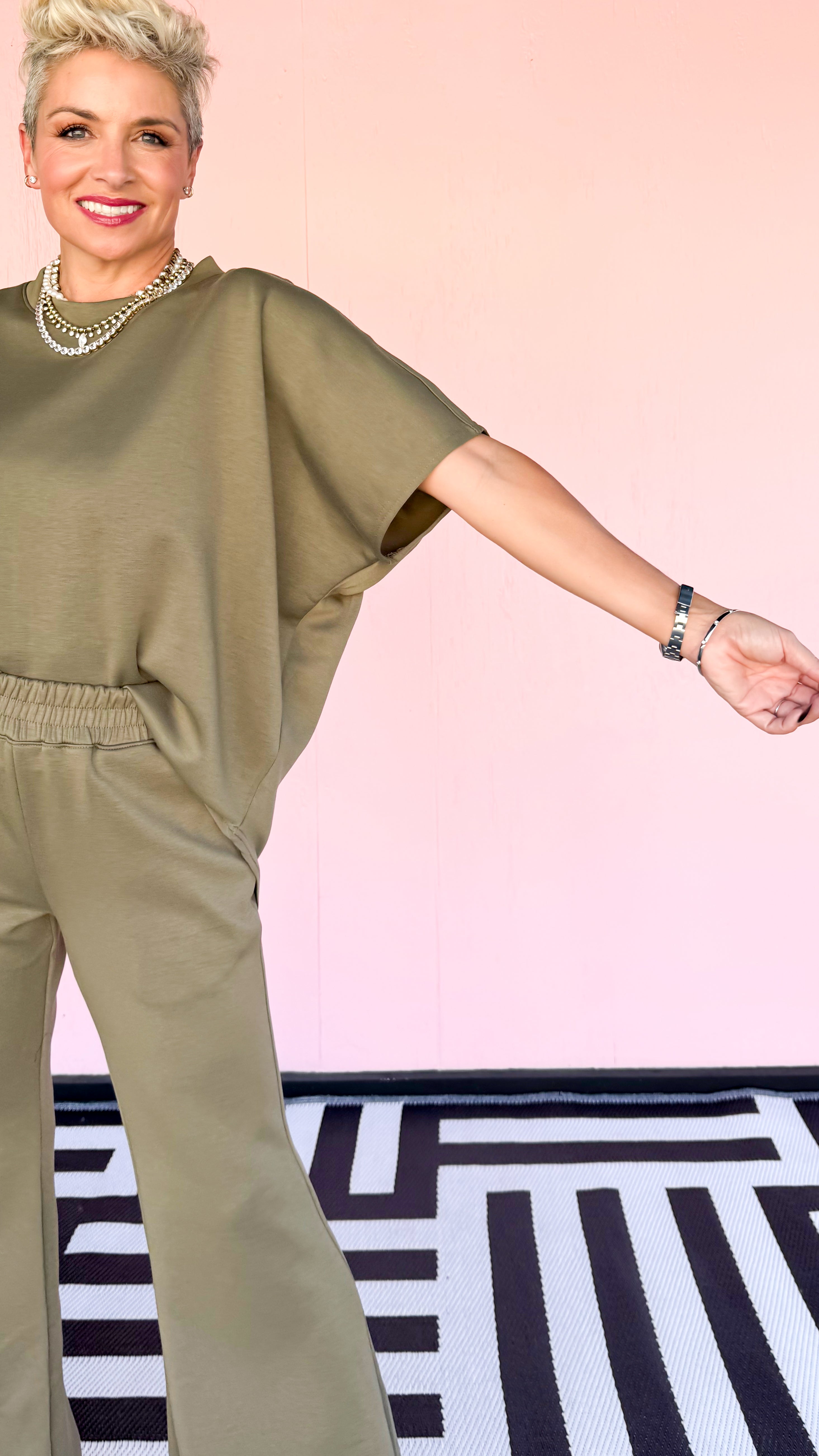Paris Knit Top/Olive