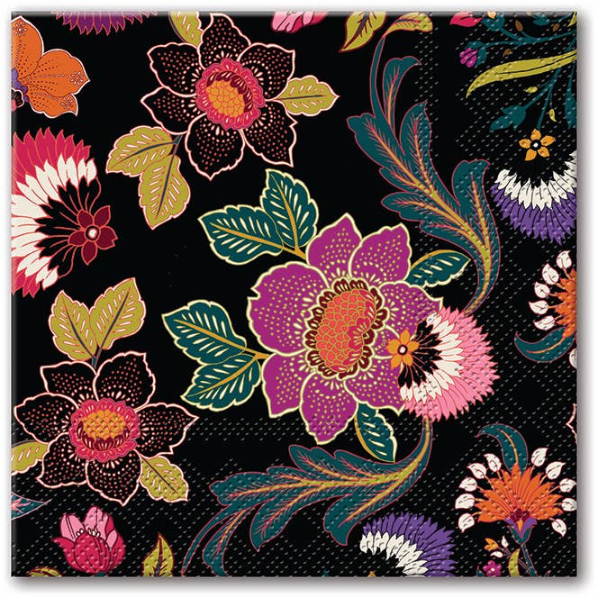 Beverage napkins Renaissance Black product photo - BLVD Boutik