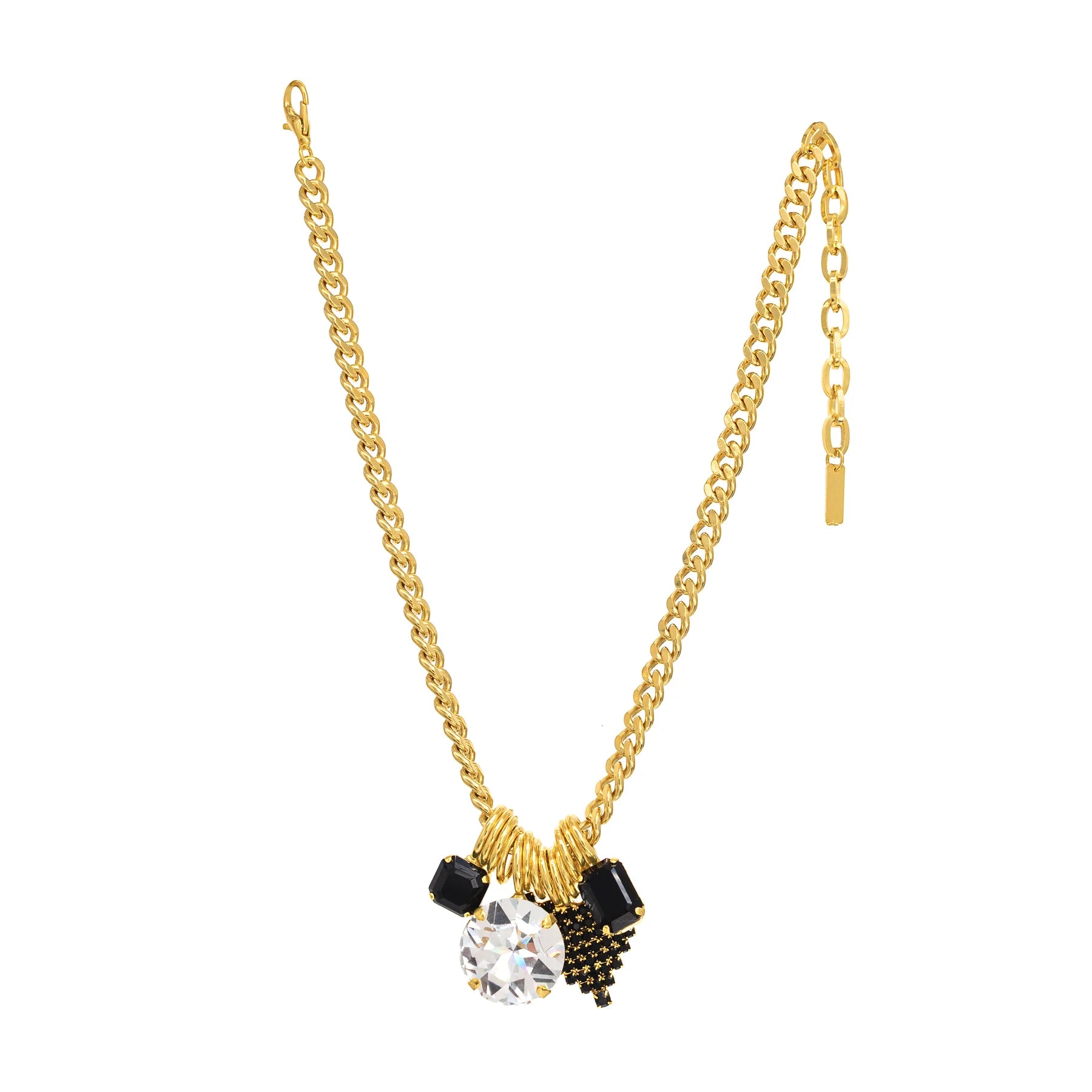 Lufkin Necklace/Black&Gold