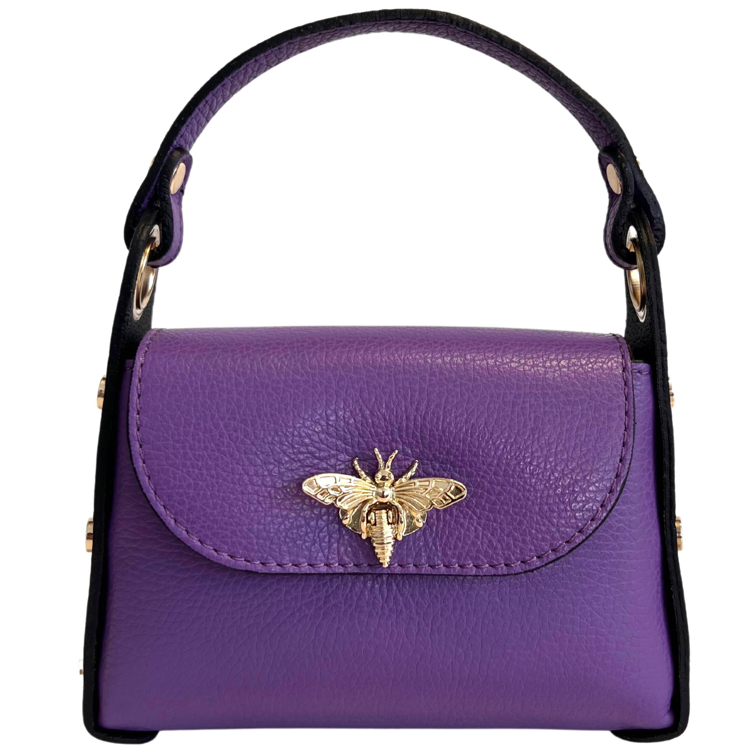 Mini Leather Bag w/Fly Closure - The BLVD