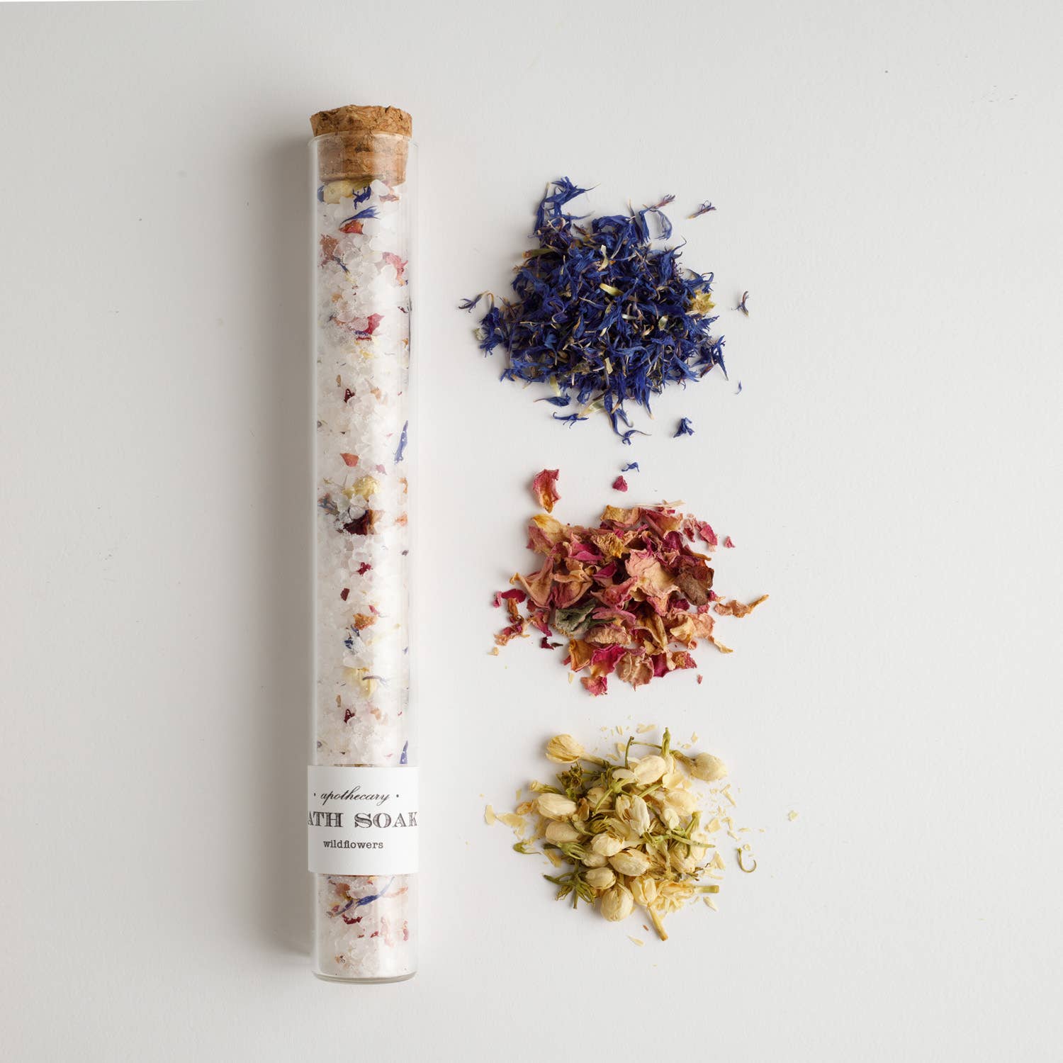Wildflowers bath soak tube product photo - front view - BLVD Boutik