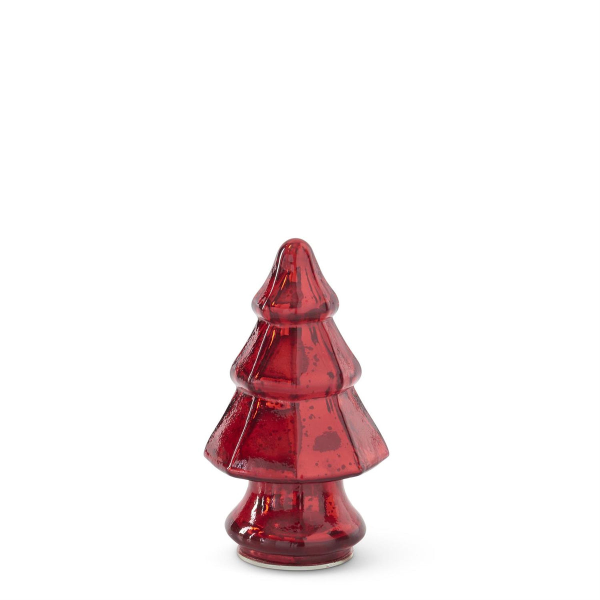 Mini red mercury glass Christmas tree, alternate view 5