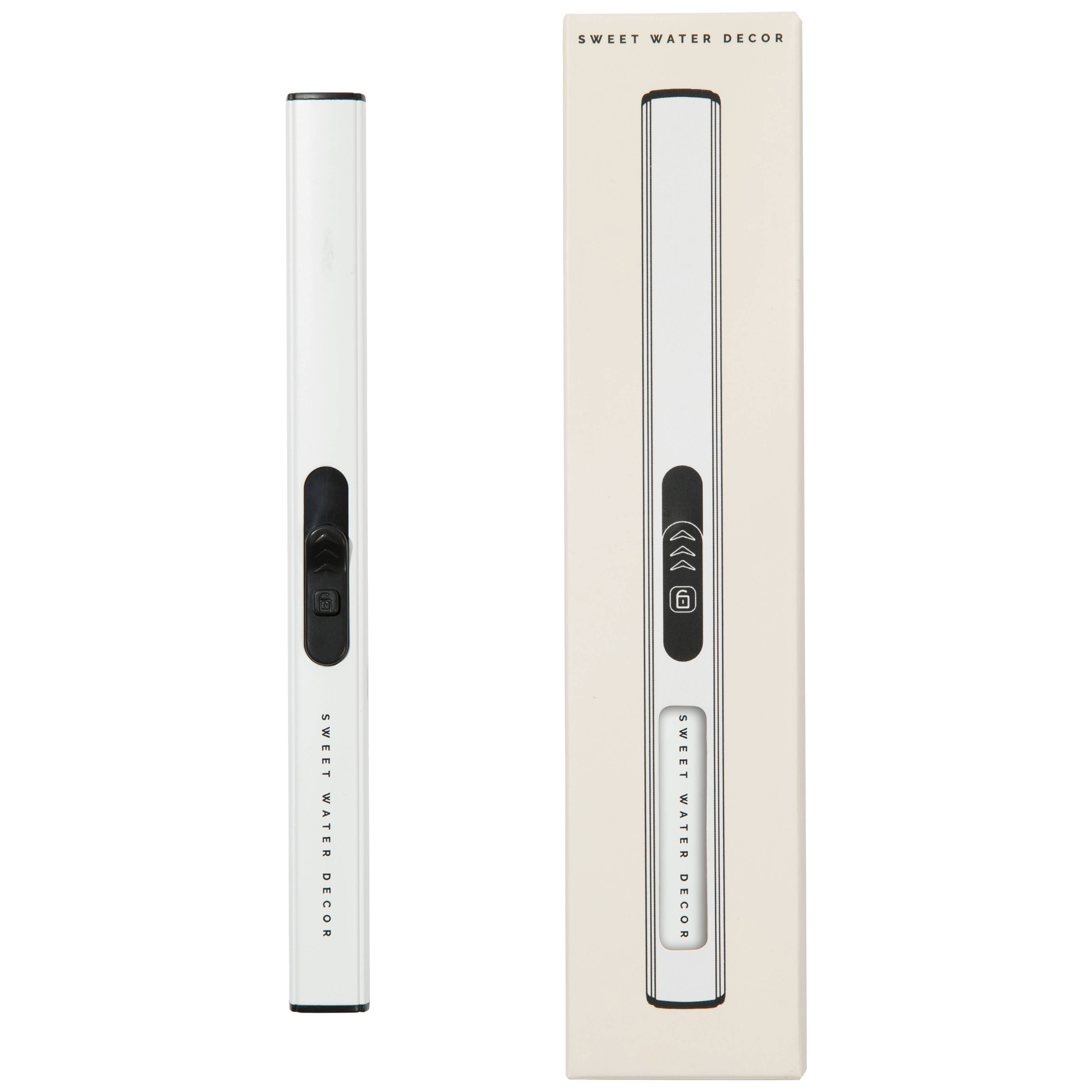 White Rechargeable Electric Lighter - Home Decor & Gifts - The BLVD