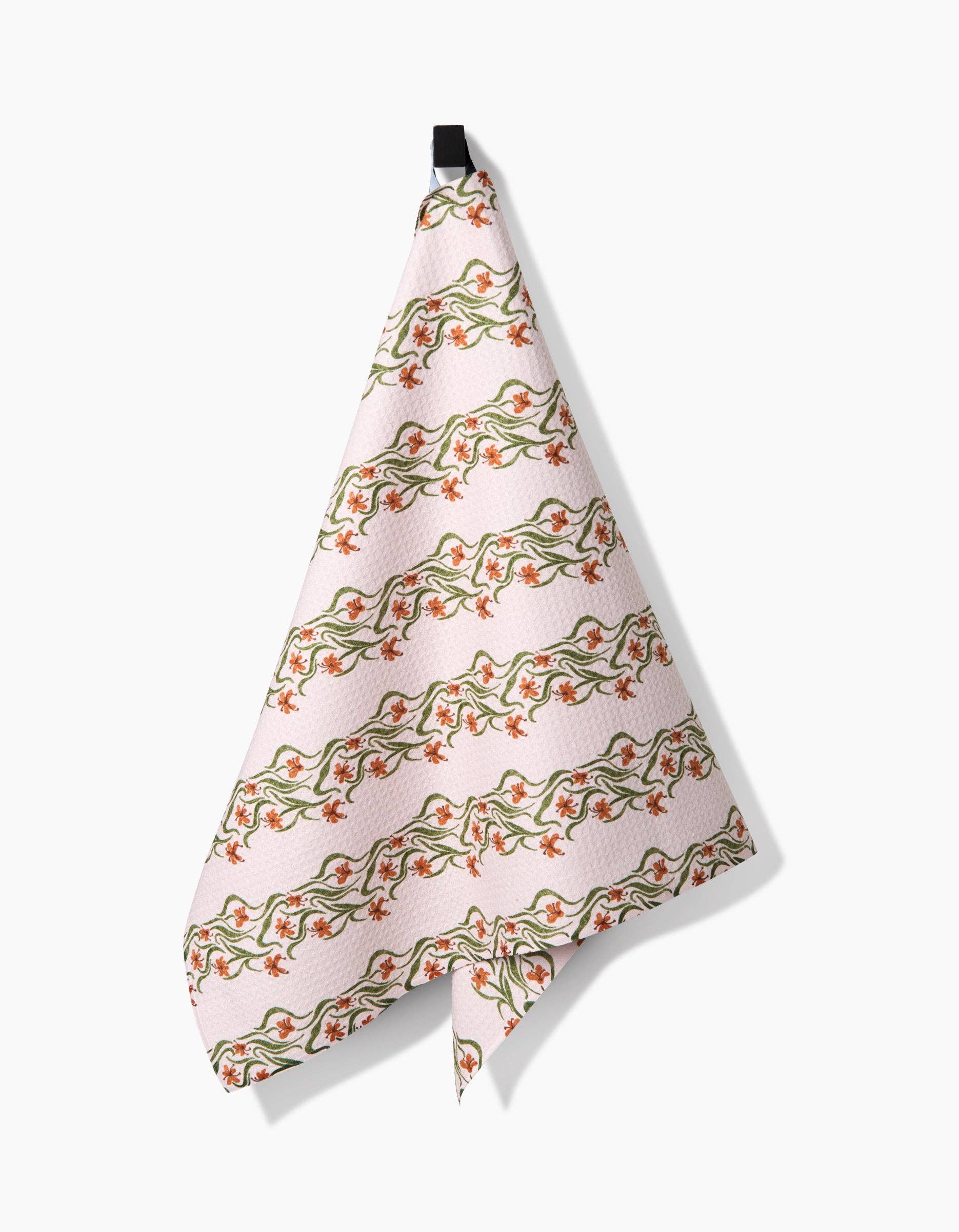 Floral Fall Stripe Tea Towel - The BLVD
