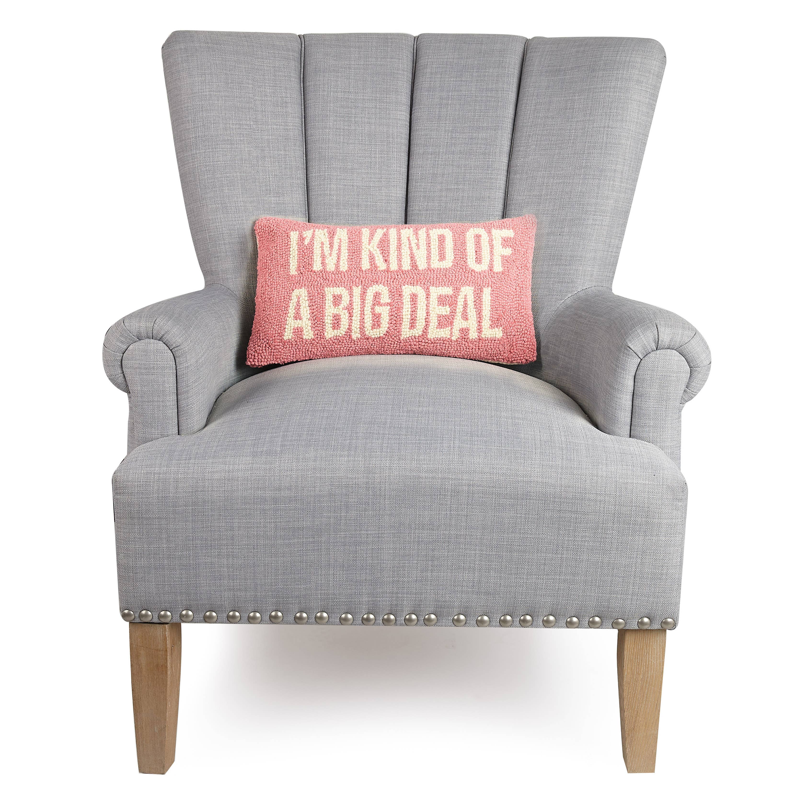 Im Kind of A Big Deal hook pillow product photo - detail view - BLVD Boutik