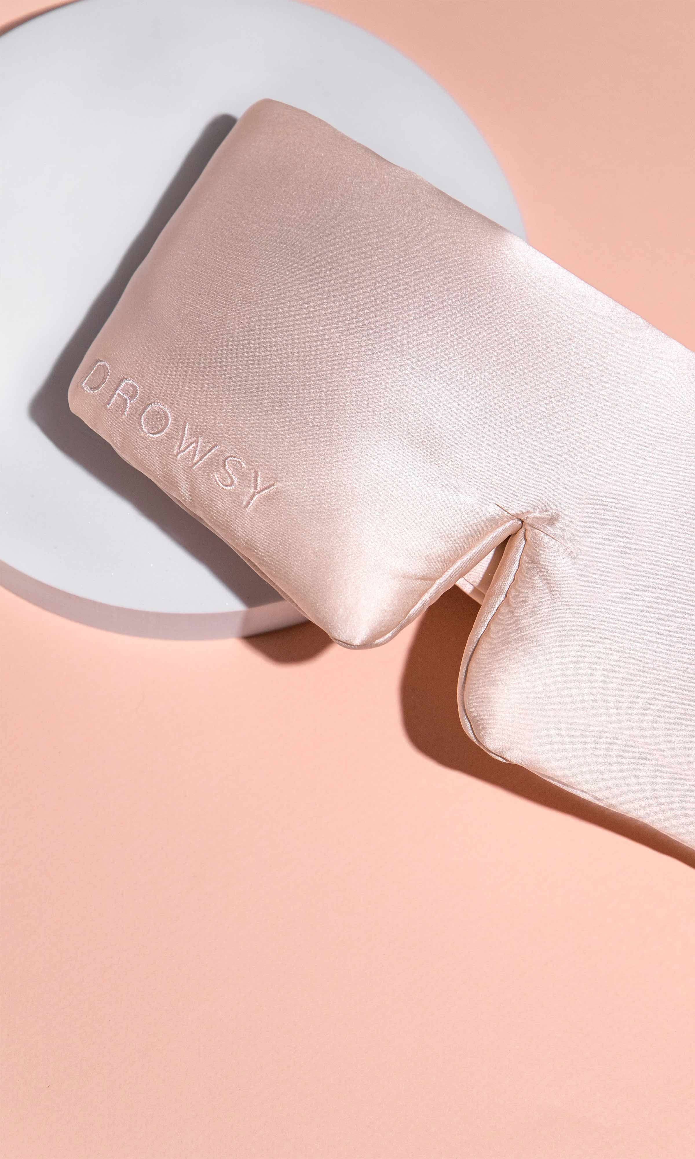 Sunset Pink Silk Sleep Mask - The BLVD