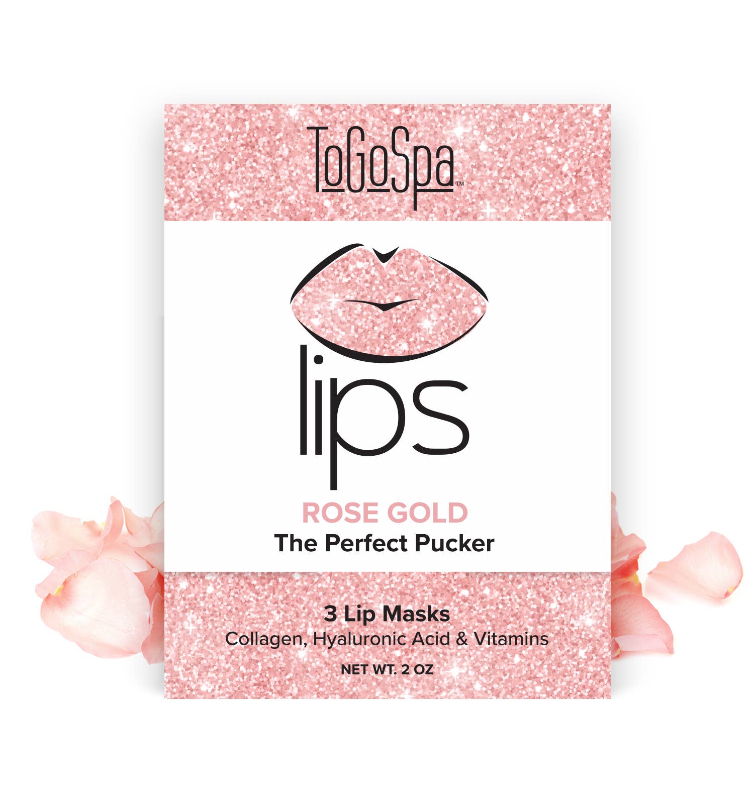 LIPS: Rose Gold Lips/- 3 pack