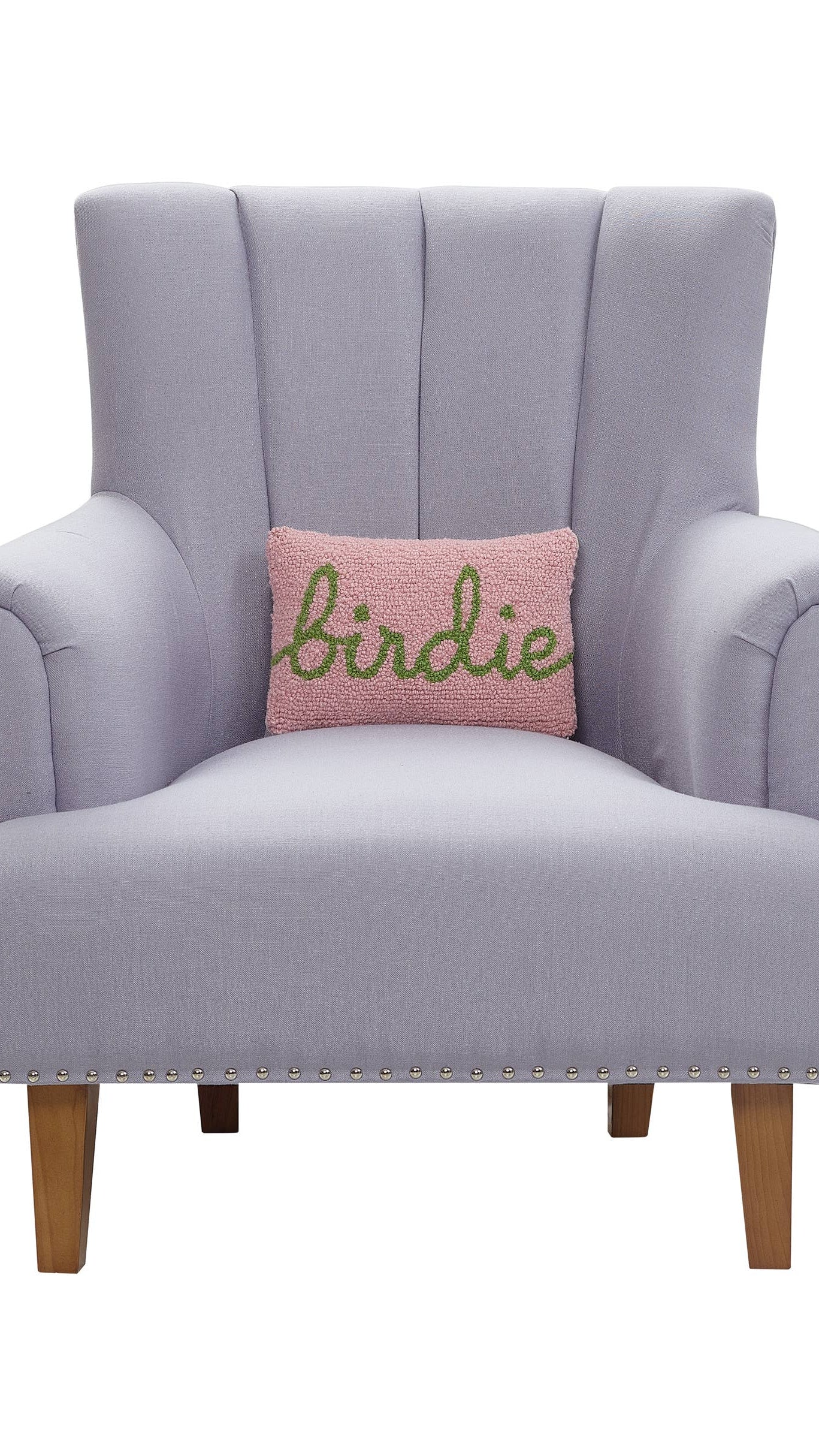 Birdie hook pillow product photo - front view - BLVD Boutik