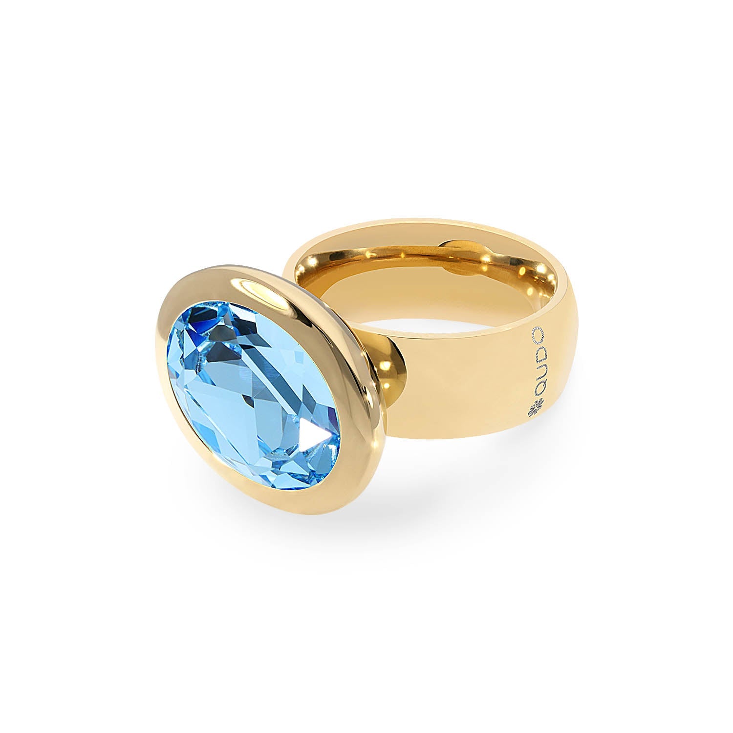 Tivola Big Crystal Ring in Aquamarine