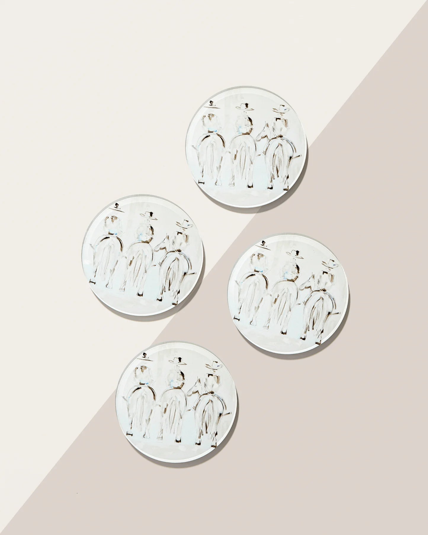 Three Amigos Set Of 4 Coasters