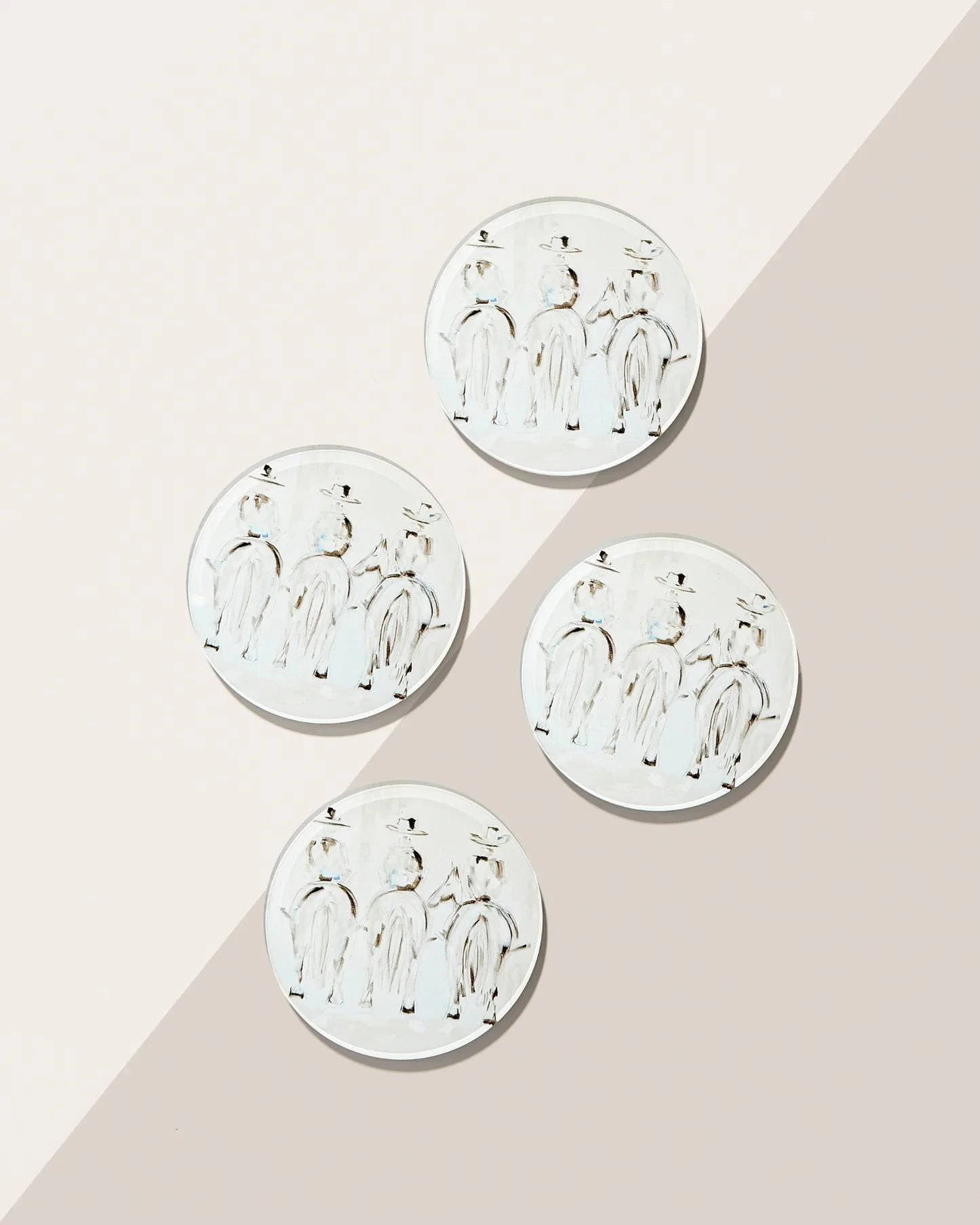 Three Amigos Set Of 4 Coasters - The BLVD