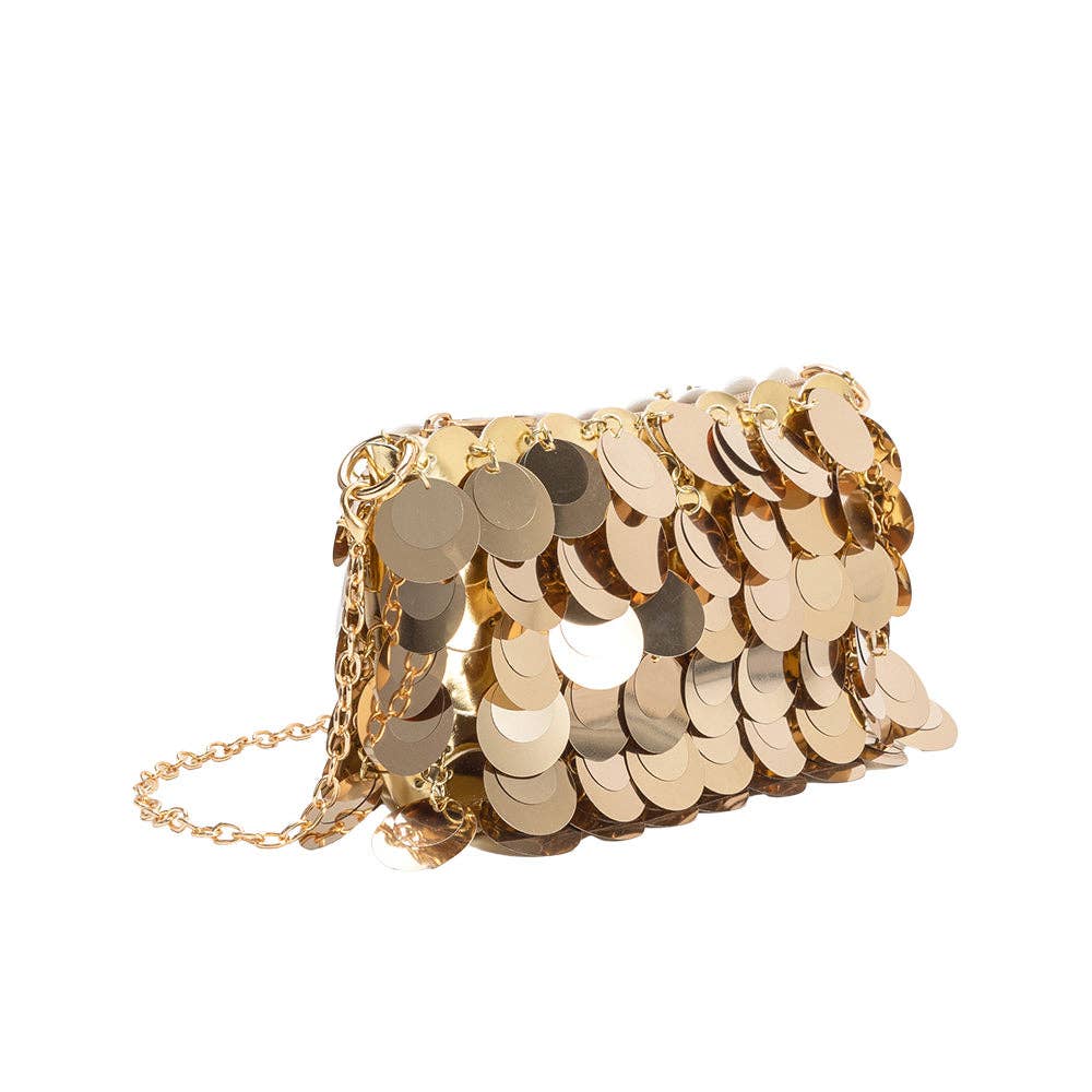 Gillie Gold Sequins Bag