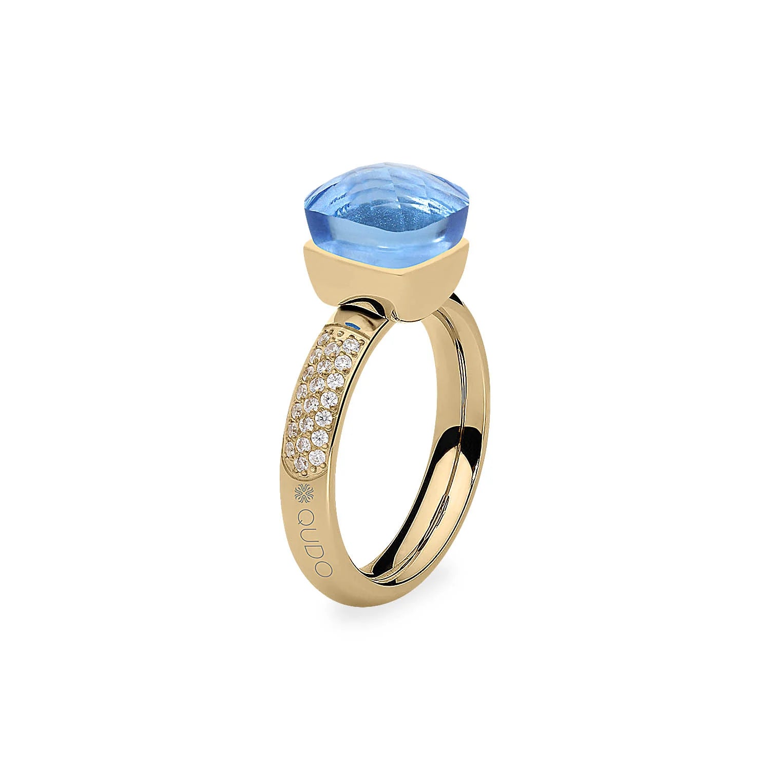 Firenze Deluxe Crystal Ring - Light Sapphire