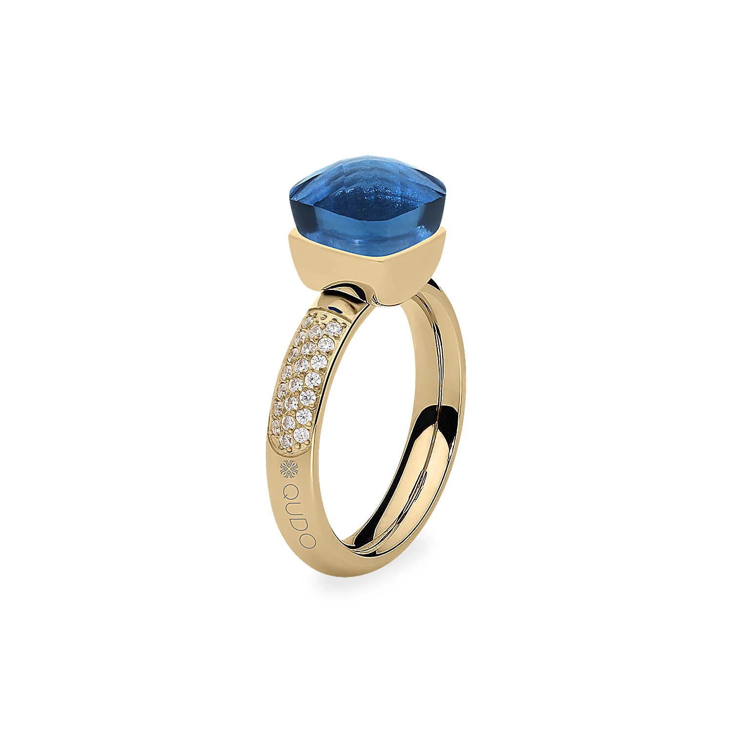 Firenze Deluxe Crystal Ring - Dark Blue