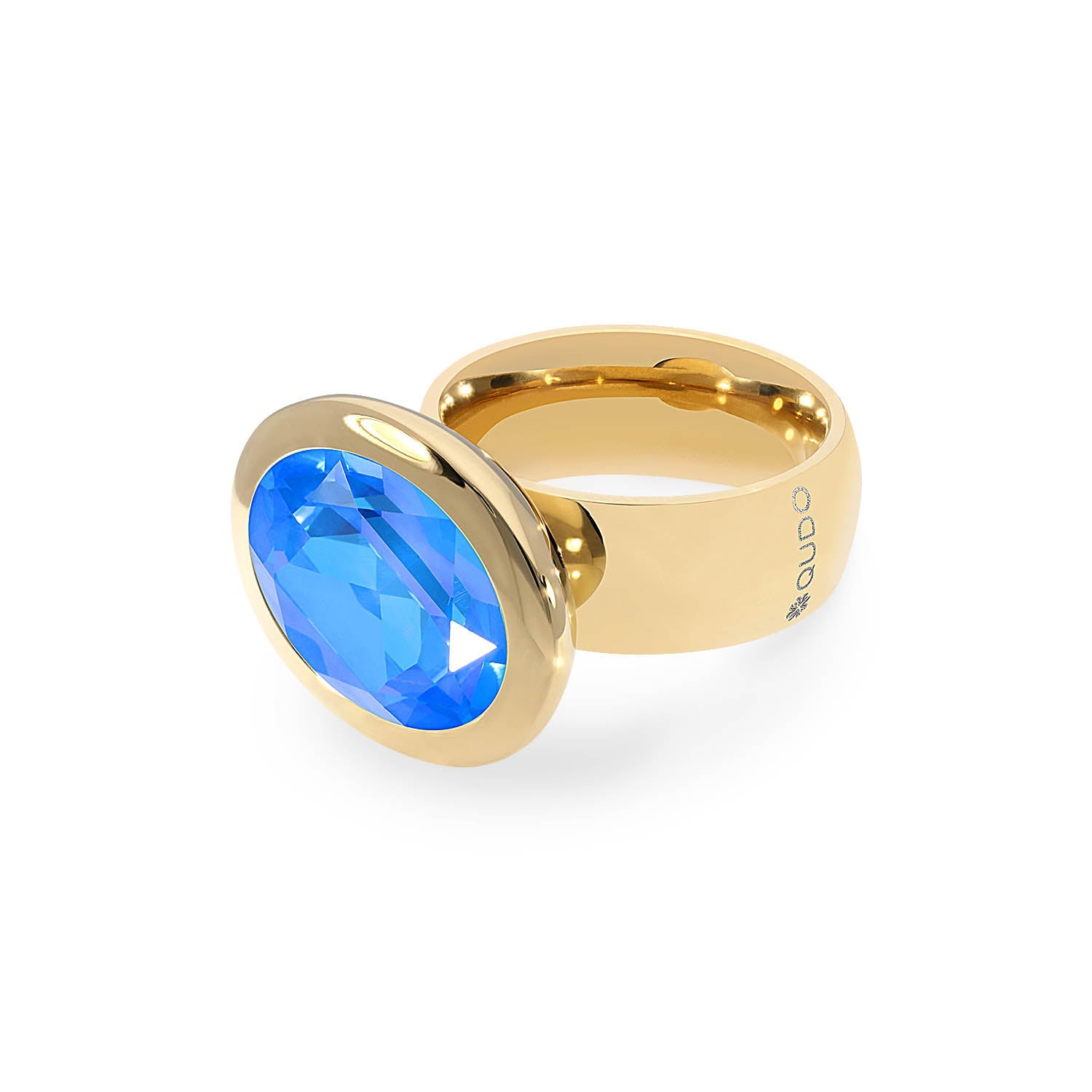 Tivola Big Crystal Ring in Royal Blue