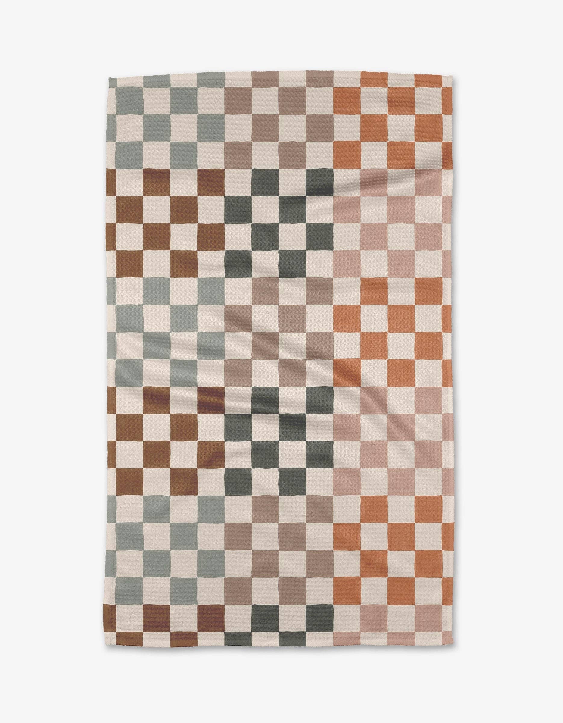 Autumn Checkers Tea Towel - The BLVD