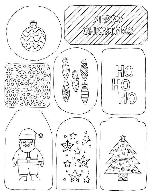 Color-Your-Own Christmas Greeting Cards