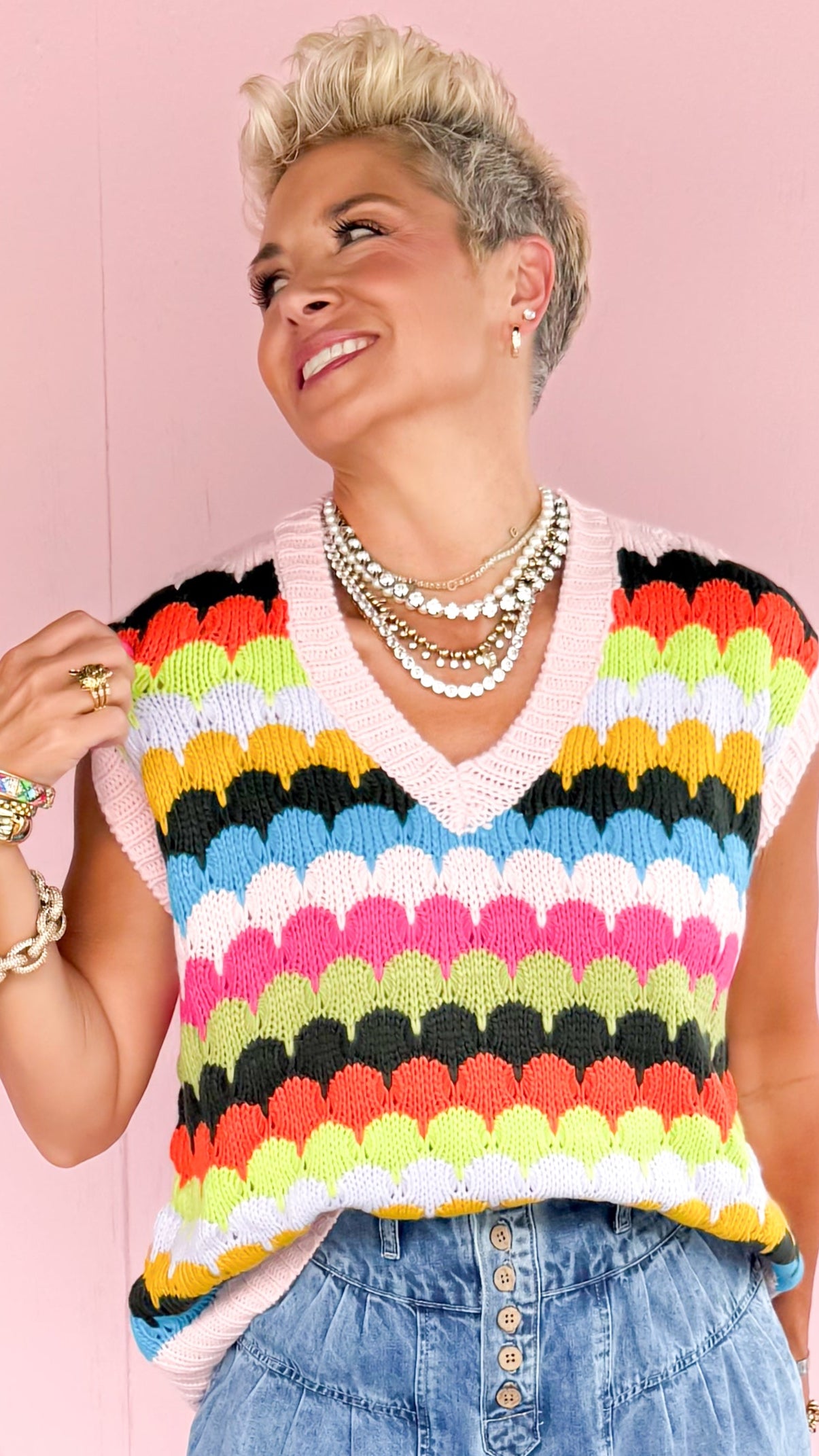 Jackie Bloom Sweater Vest