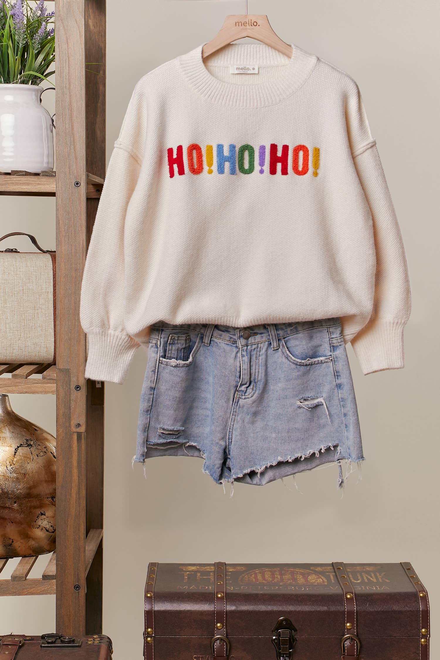 OVERSIZE Christmas Sweater with Lettering - The BLVD