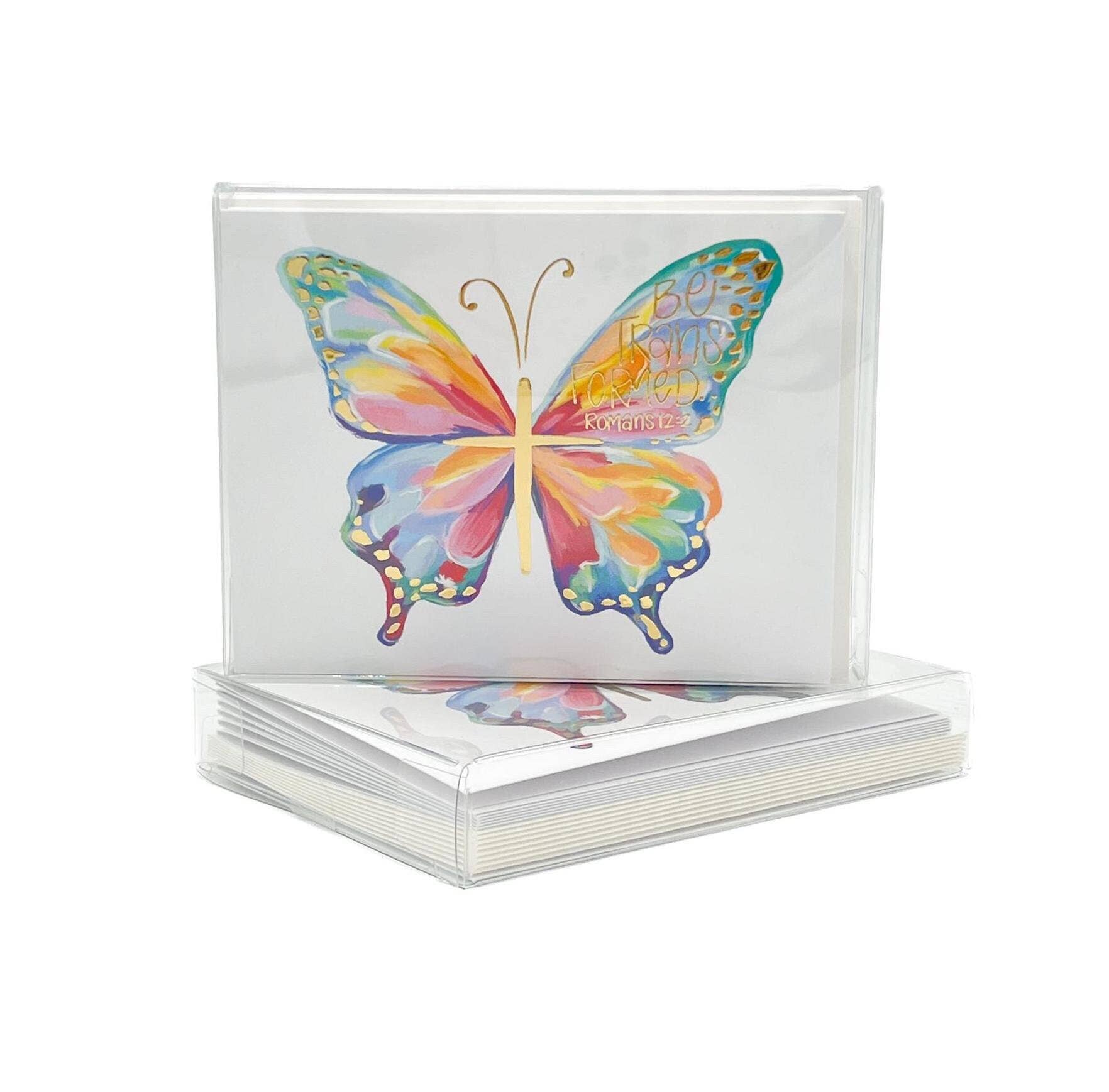 "Be Transformed" Butterfly Folded Notes