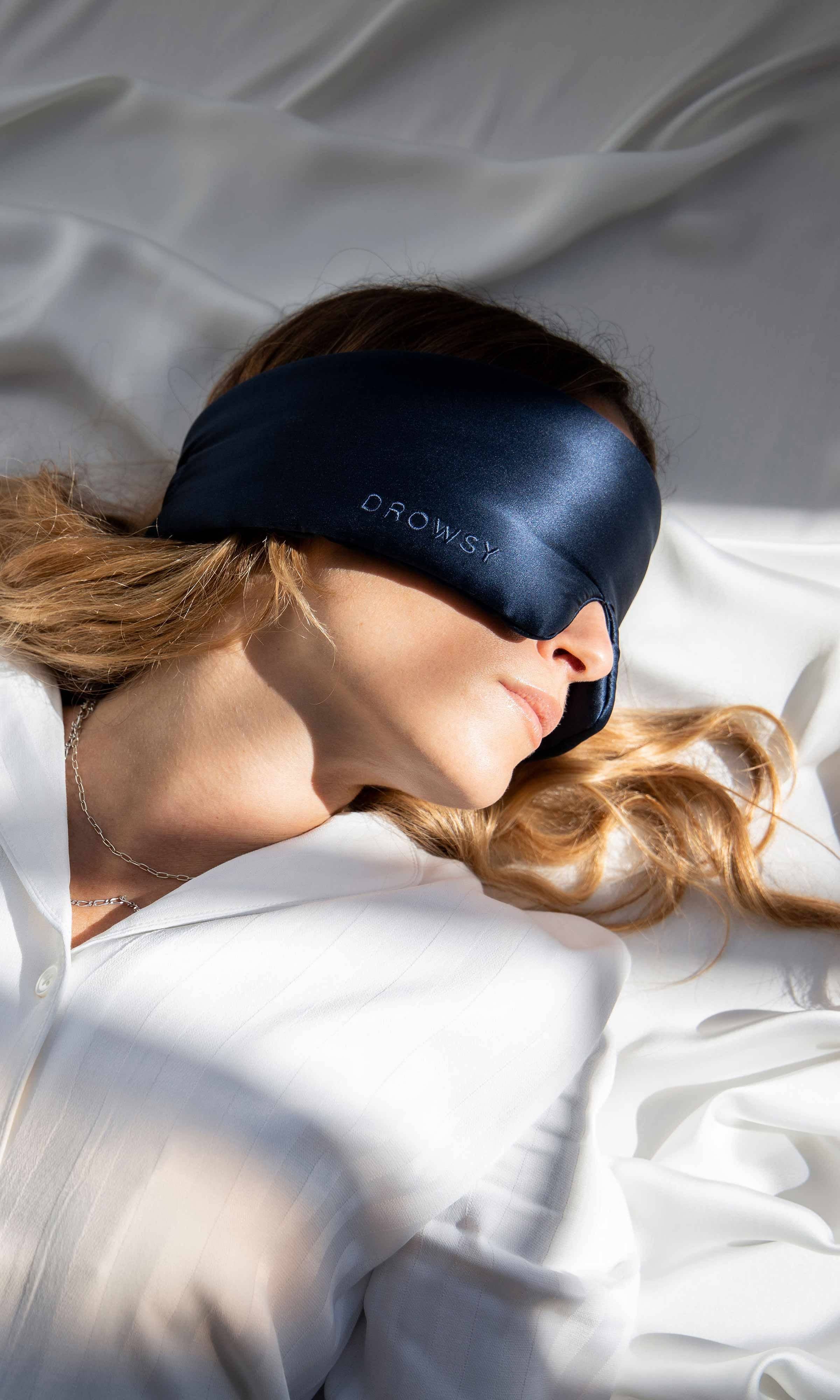 Midnight Blue Silk Sleep Mask - The BLVD