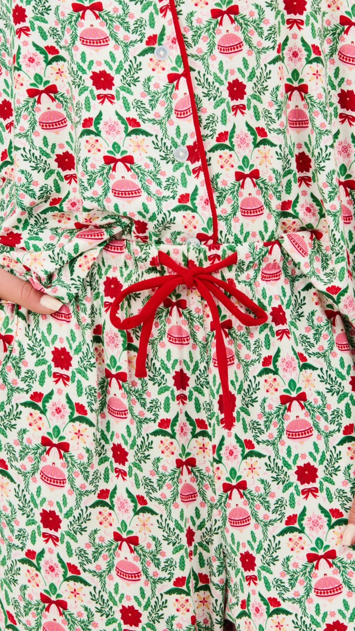 Long Sleeve PJs/Trimmed with Joy