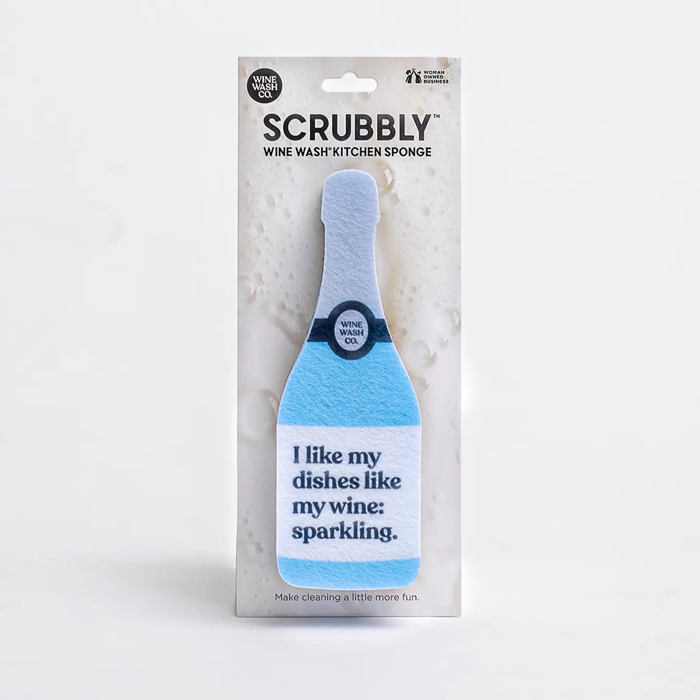 Scrubbly kitchen sponge product photo - back view - BLVD Boutik