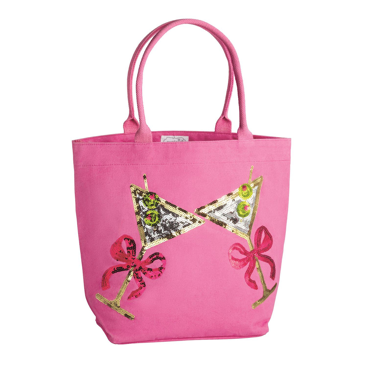 Cheers Sparkle Tote/Hot Pink