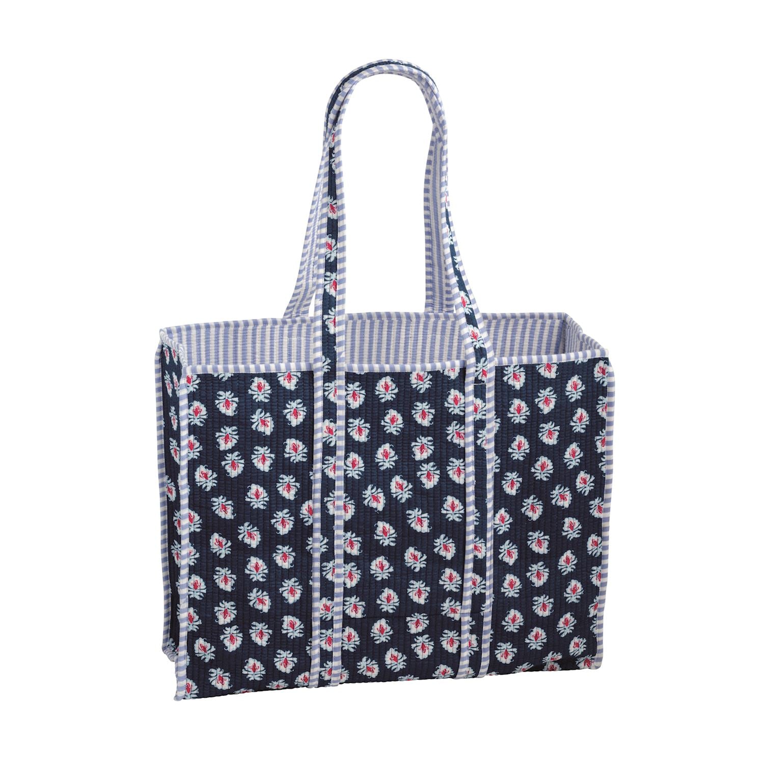 Americana tote bag in blue product photo - BLVD Boutik