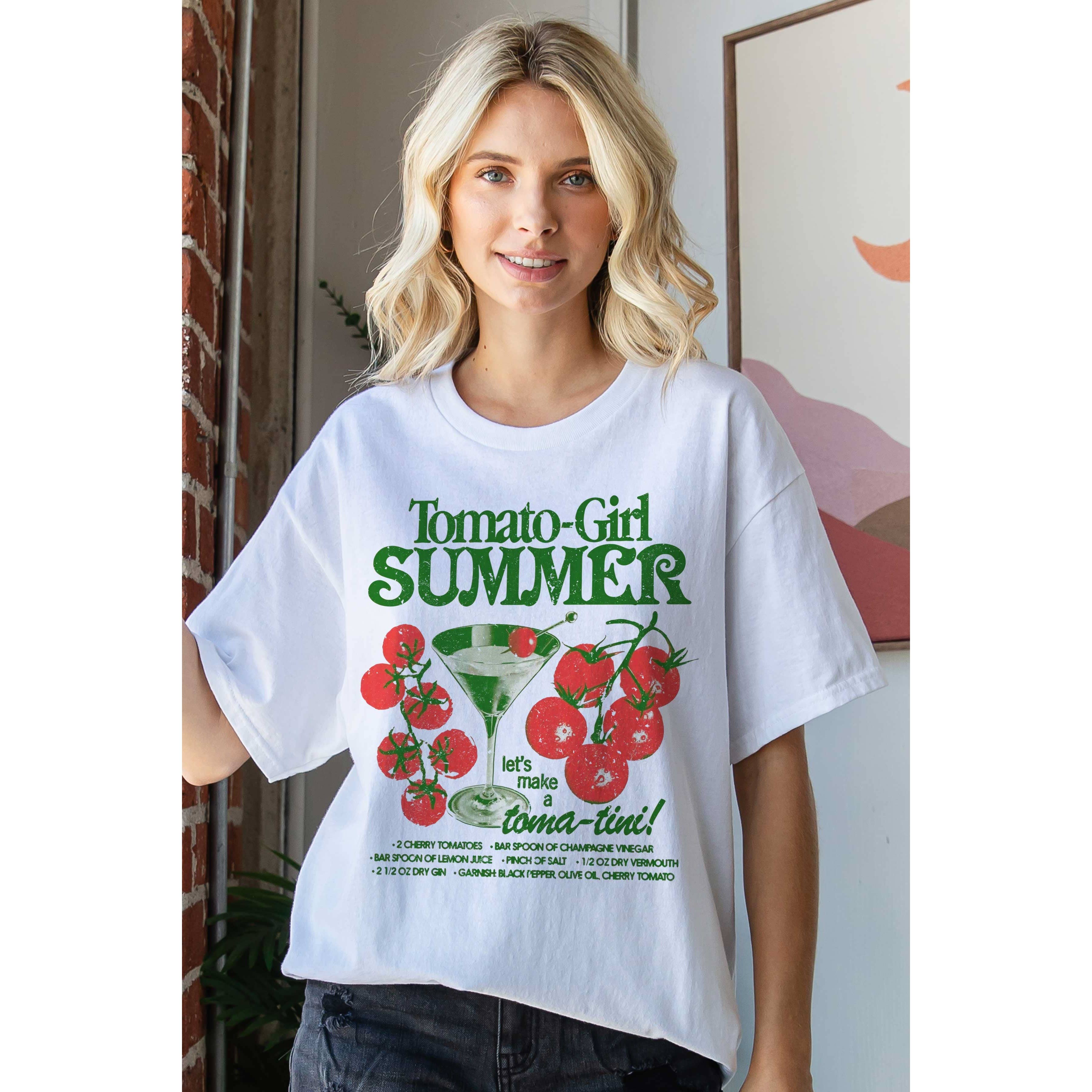 TOMATO GIRL SUMMER Oversized Graphic Tee