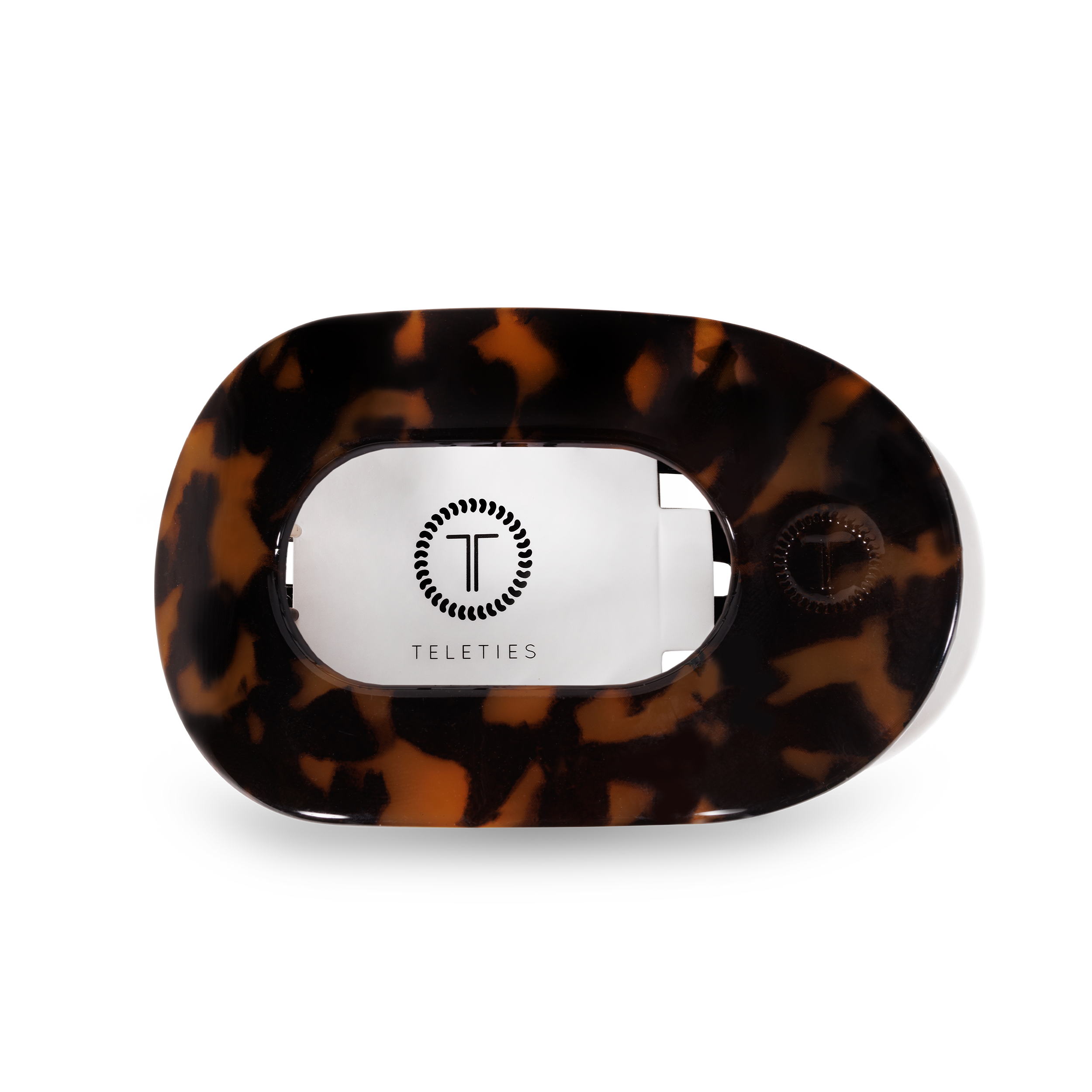 Round Flat Hair Clip | Medium | Tortoise