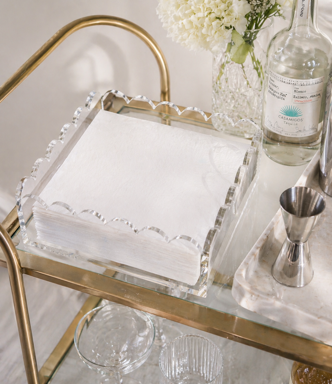 Napkin Holder - Lunch/Dinner- Scallop