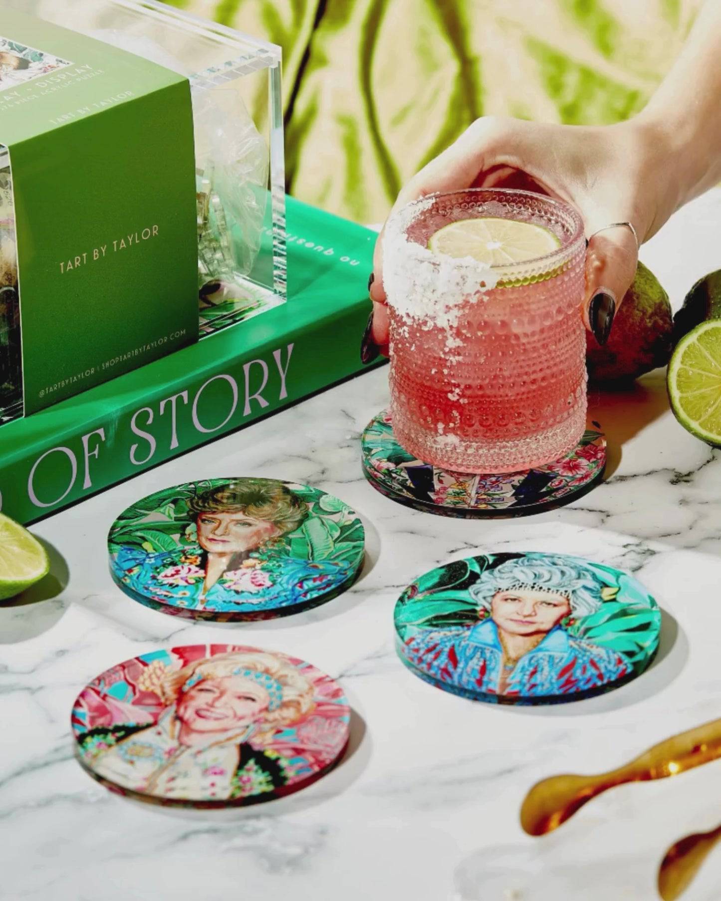 Golden Girl Set Of 4 Coasters - The BLVD