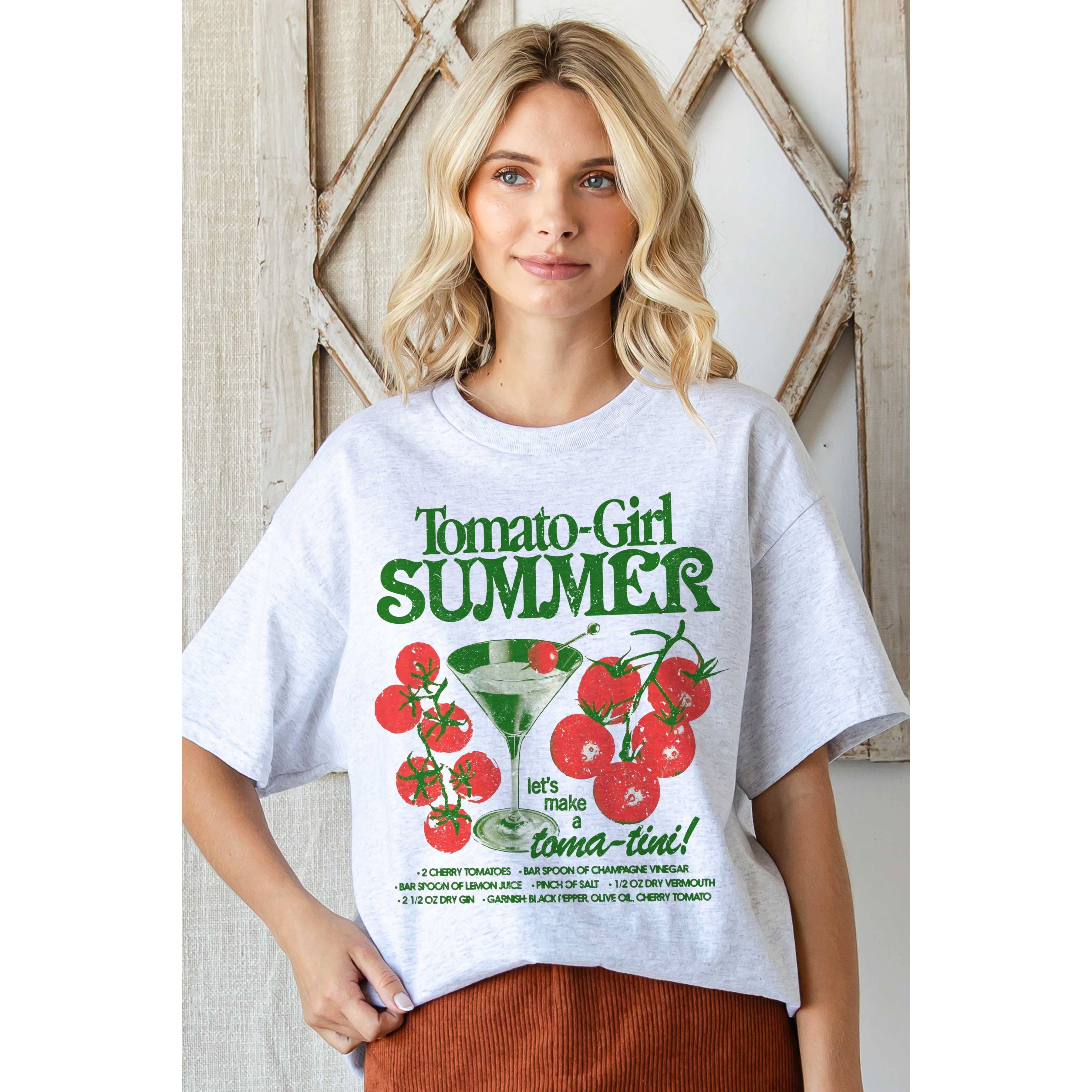 TOMATO GIRL SUMMER Oversized Graphic Tee