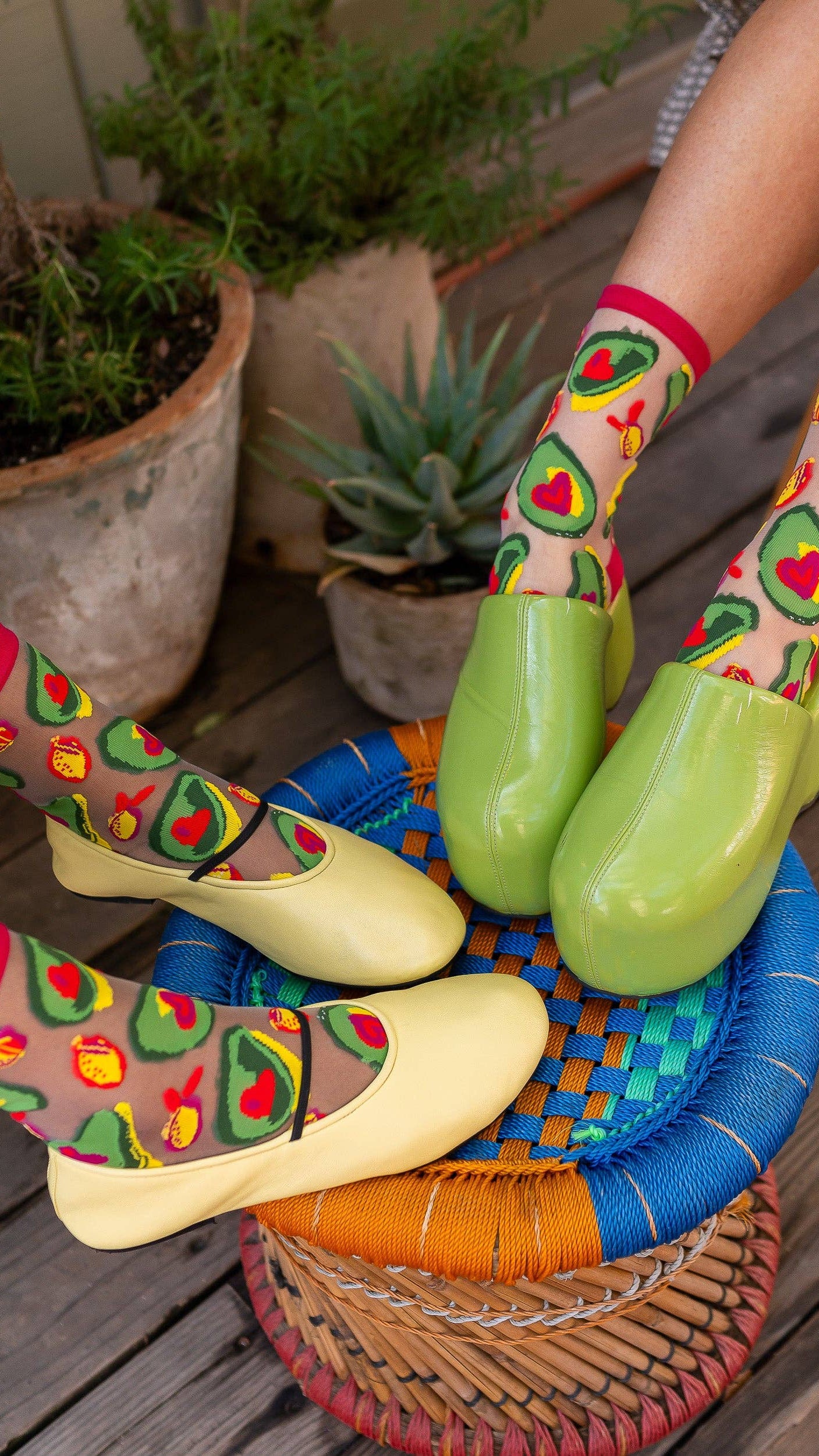 Avocado Lover Sheer Crew Sock - The BLVD
