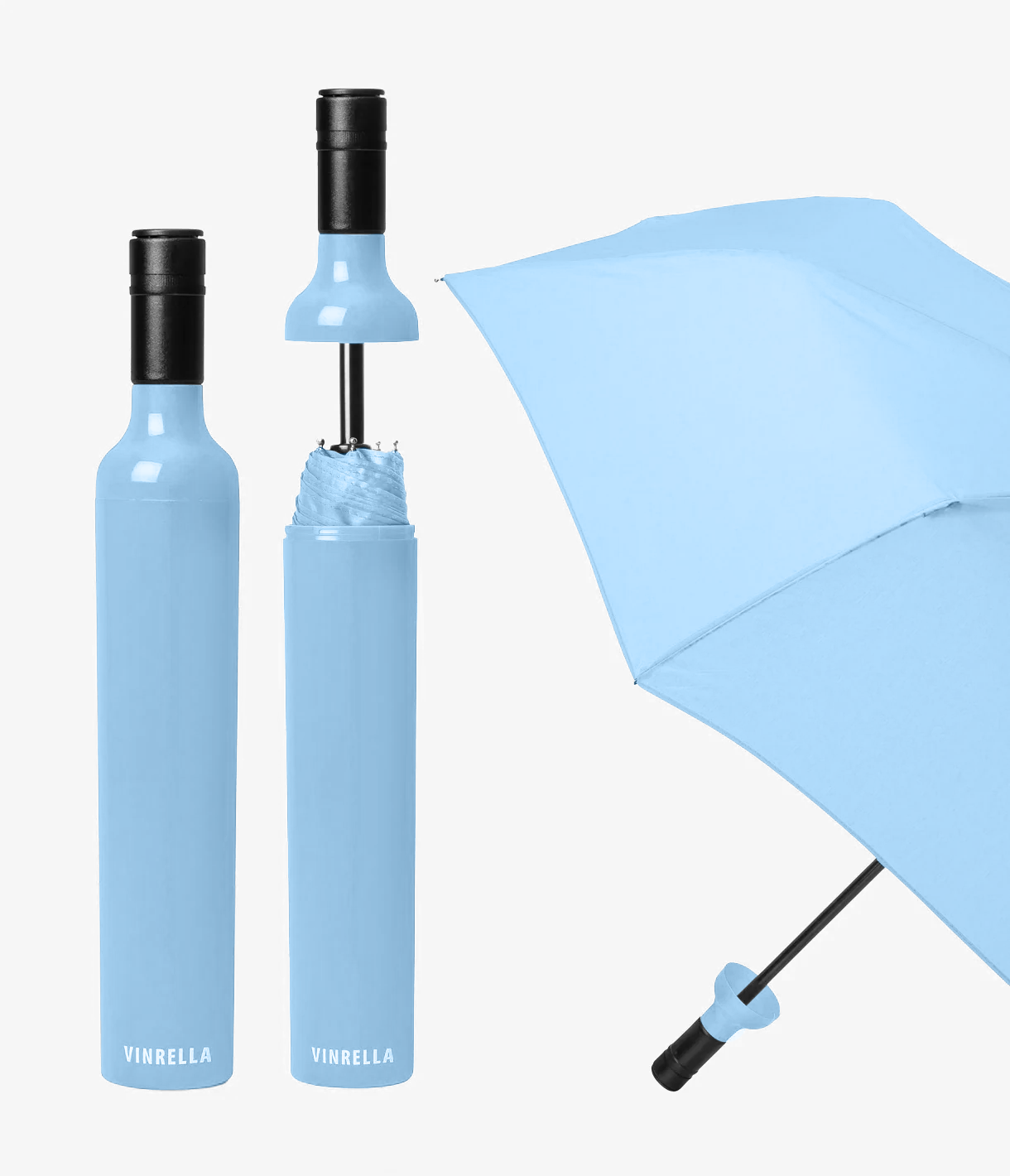 Powder Blue Umbrella in a Bottle