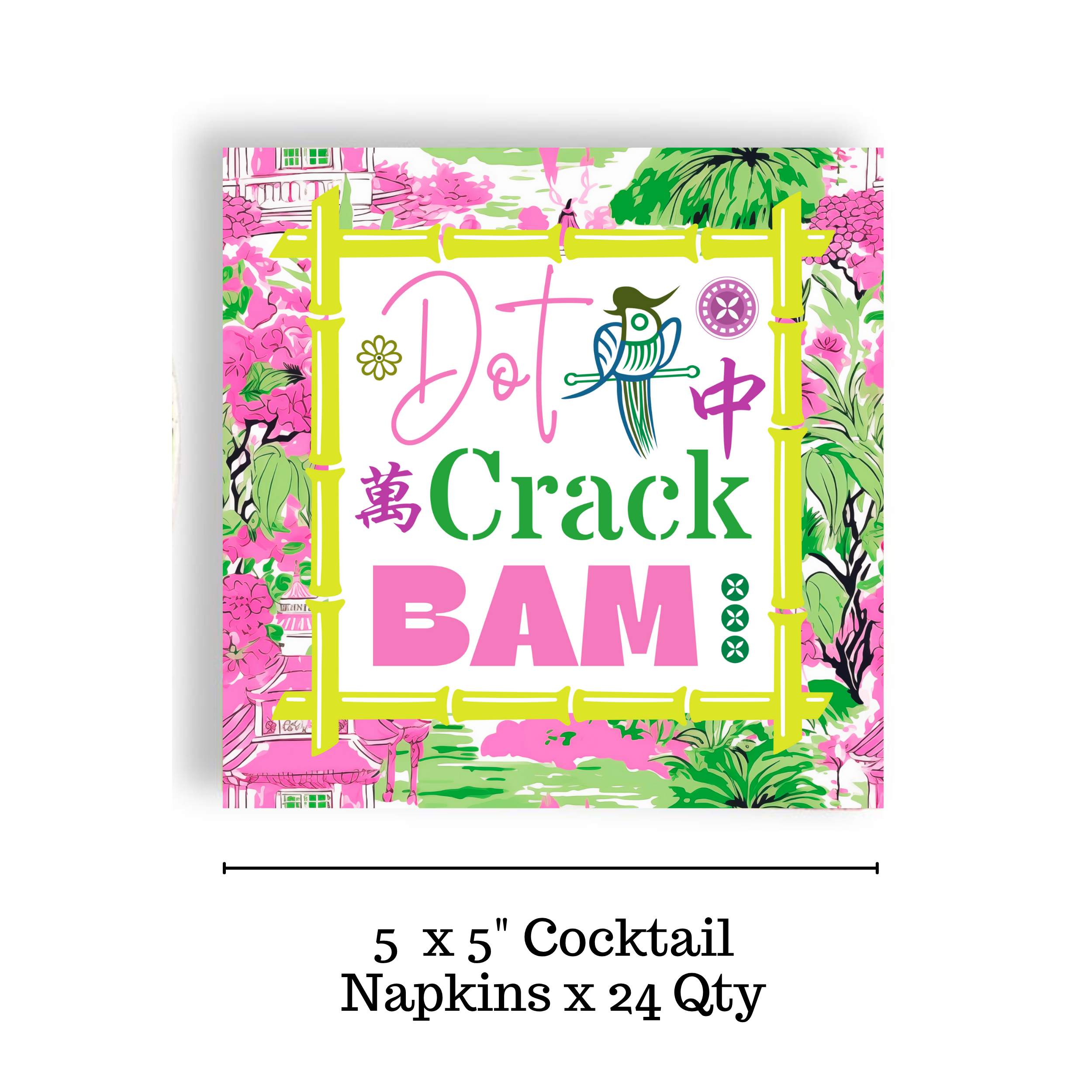 Mahjong 24ct Cocktail Napkin Separates (3ply)