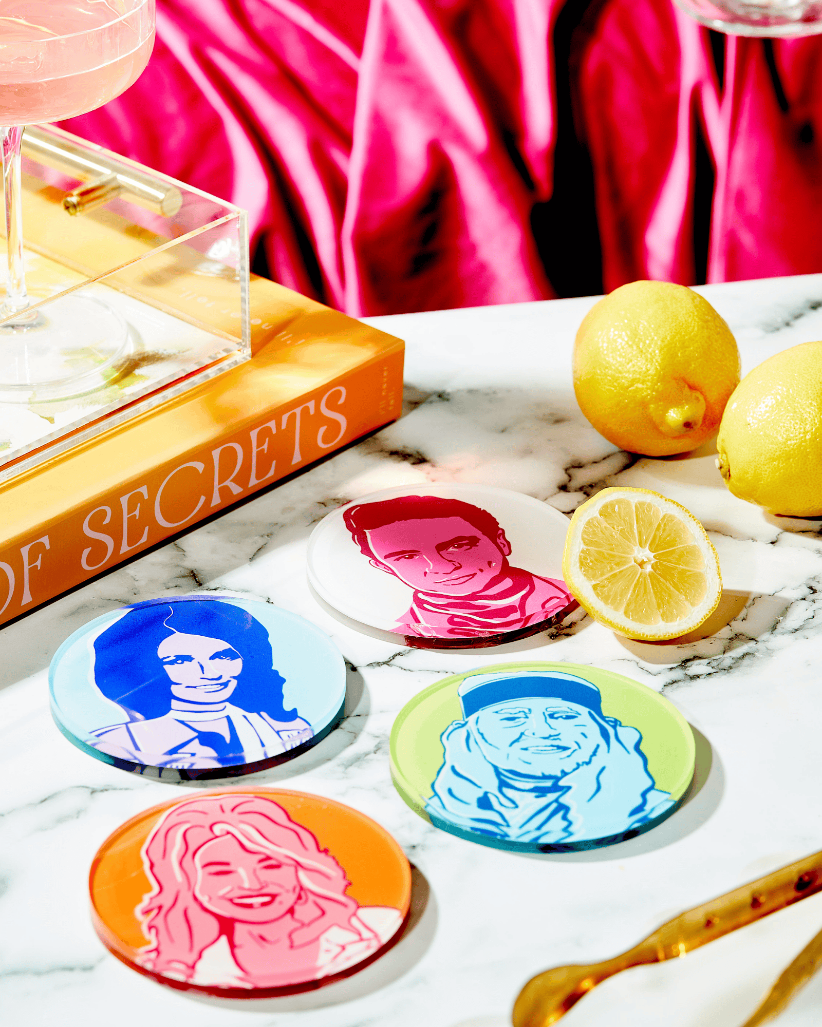 Country Legends Set Of 4 Coasters - The BLVD