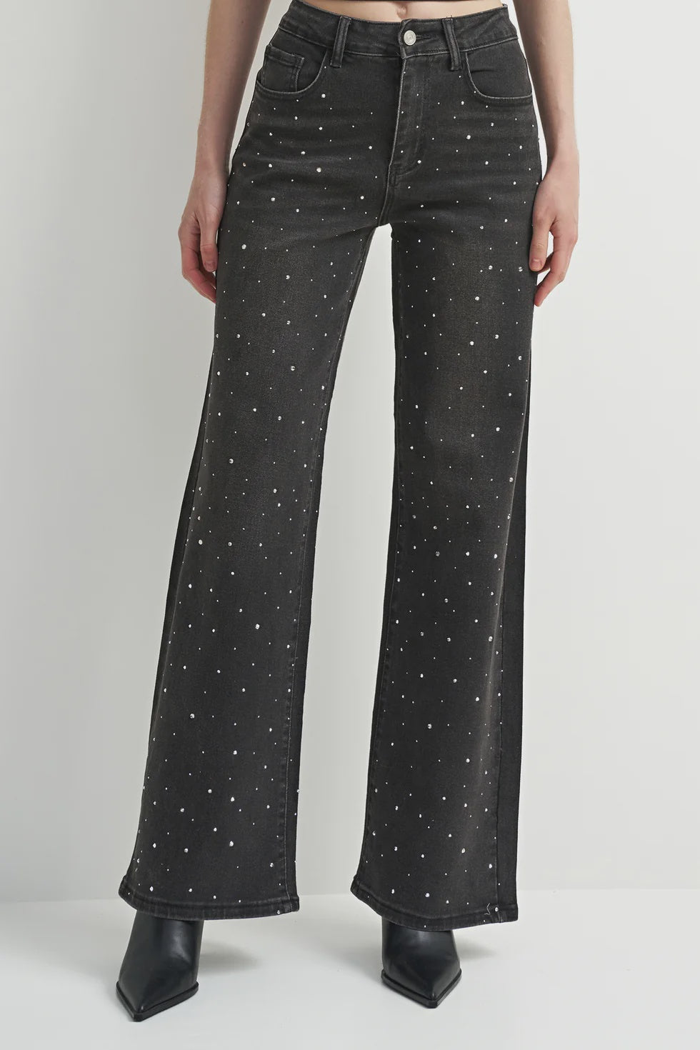 Black Studded Jeans