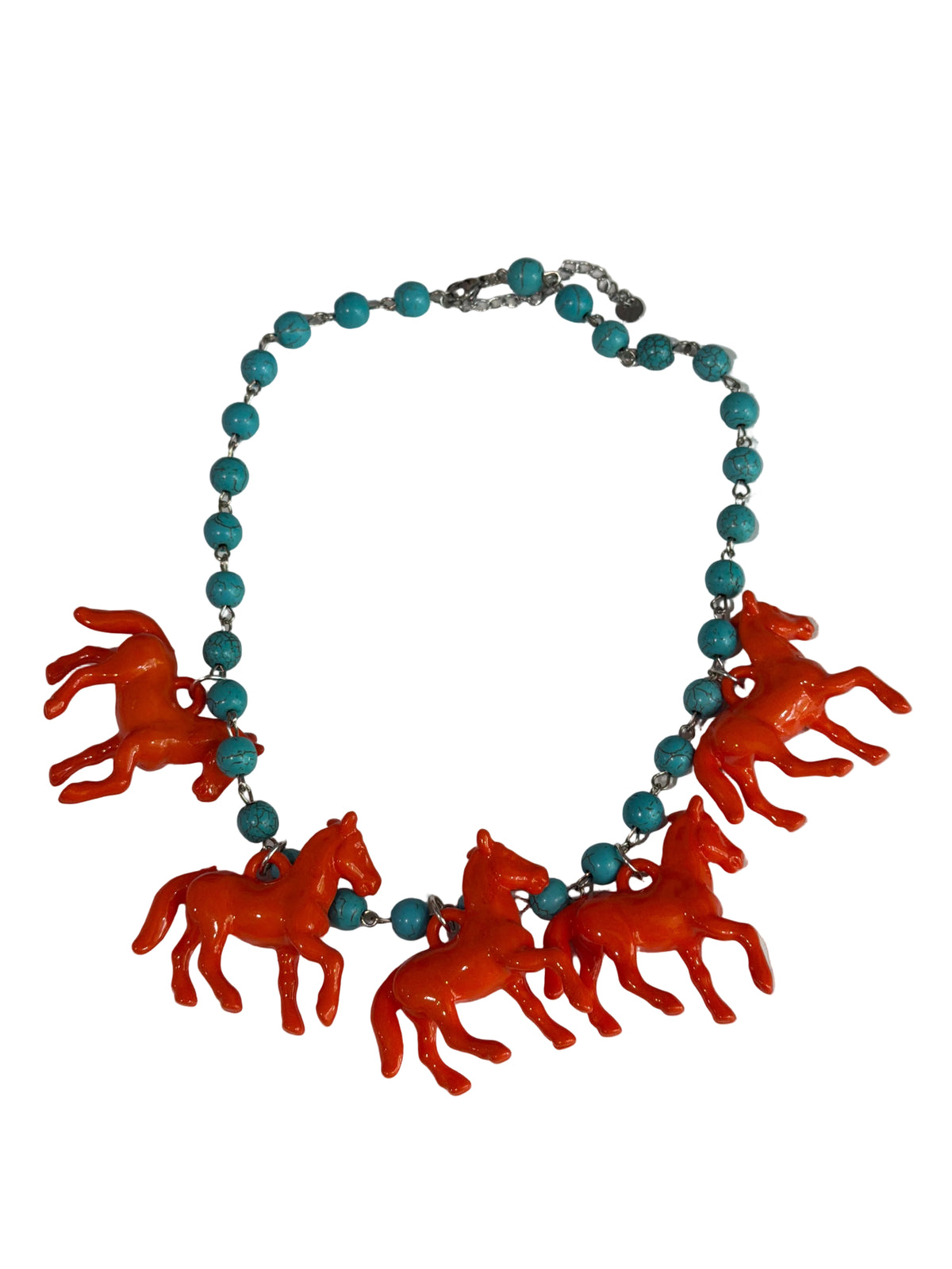 Small Bead Horse Necklace