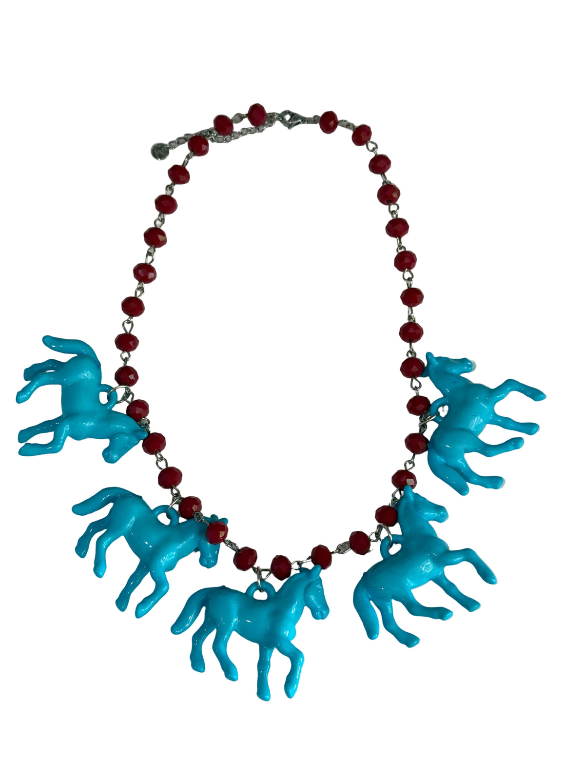 Small Bead Horse Necklace