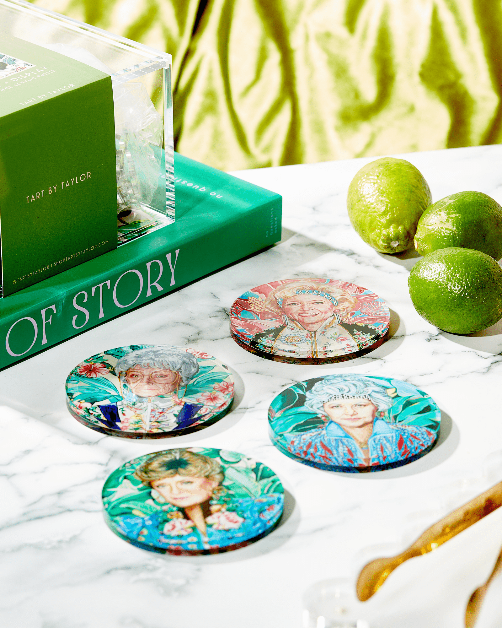 Golden Girl Set Of 4 Coasters