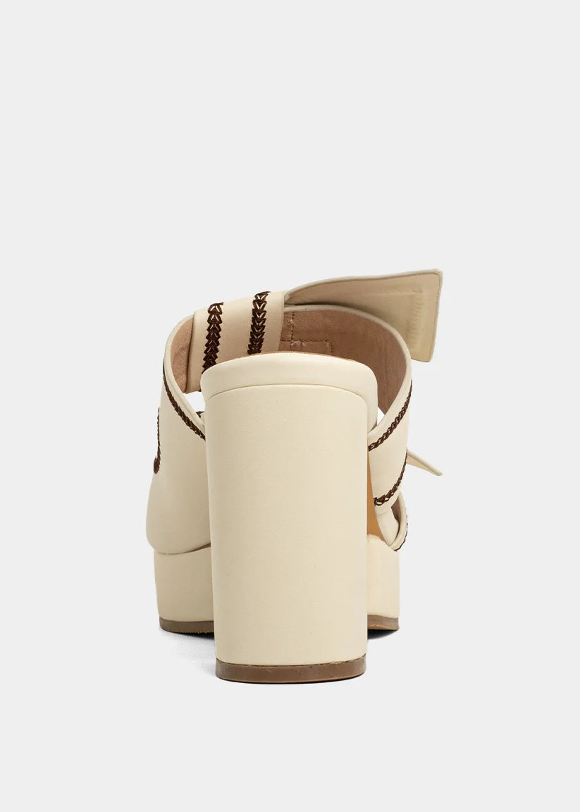 Honey Bone Platform Heel
