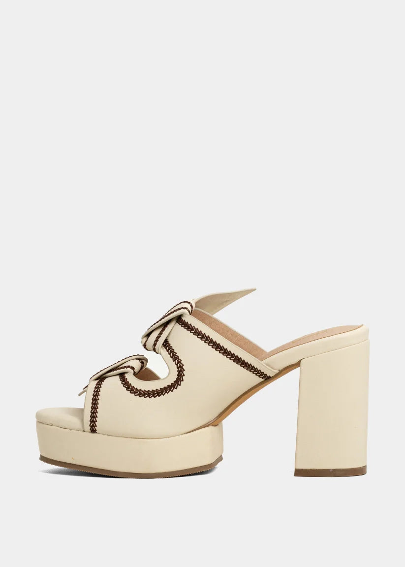 Honey Bone Platform Heel