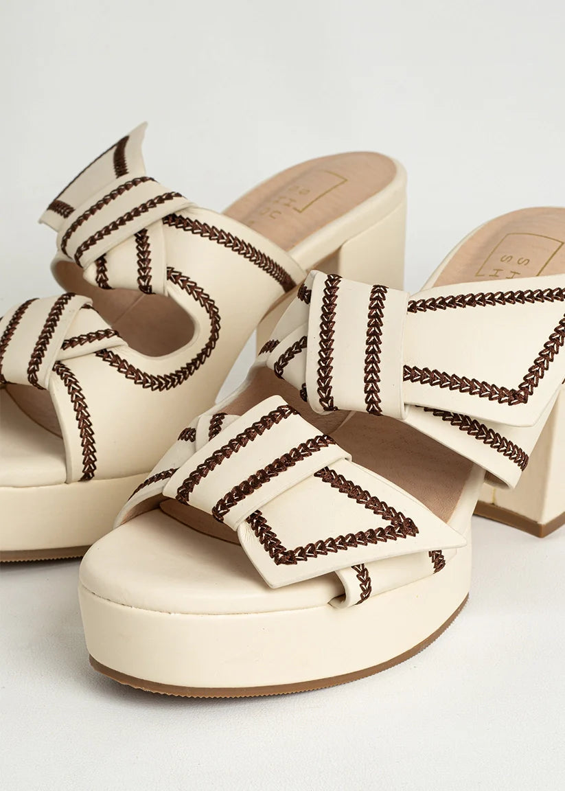 Honey Bone Platform Heel