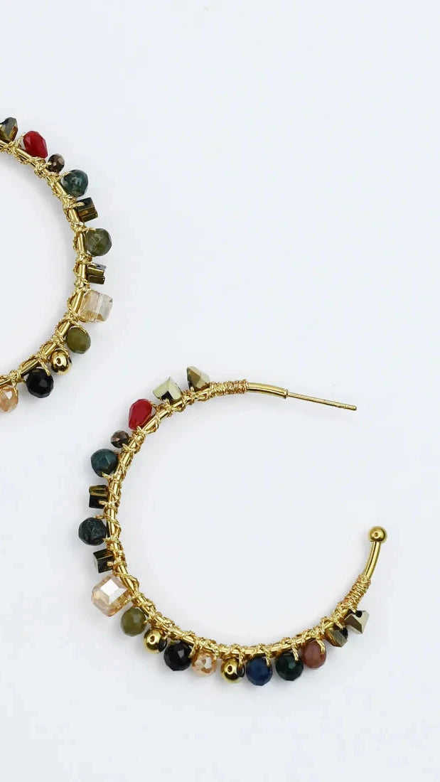 Autumn Hoop Earrings