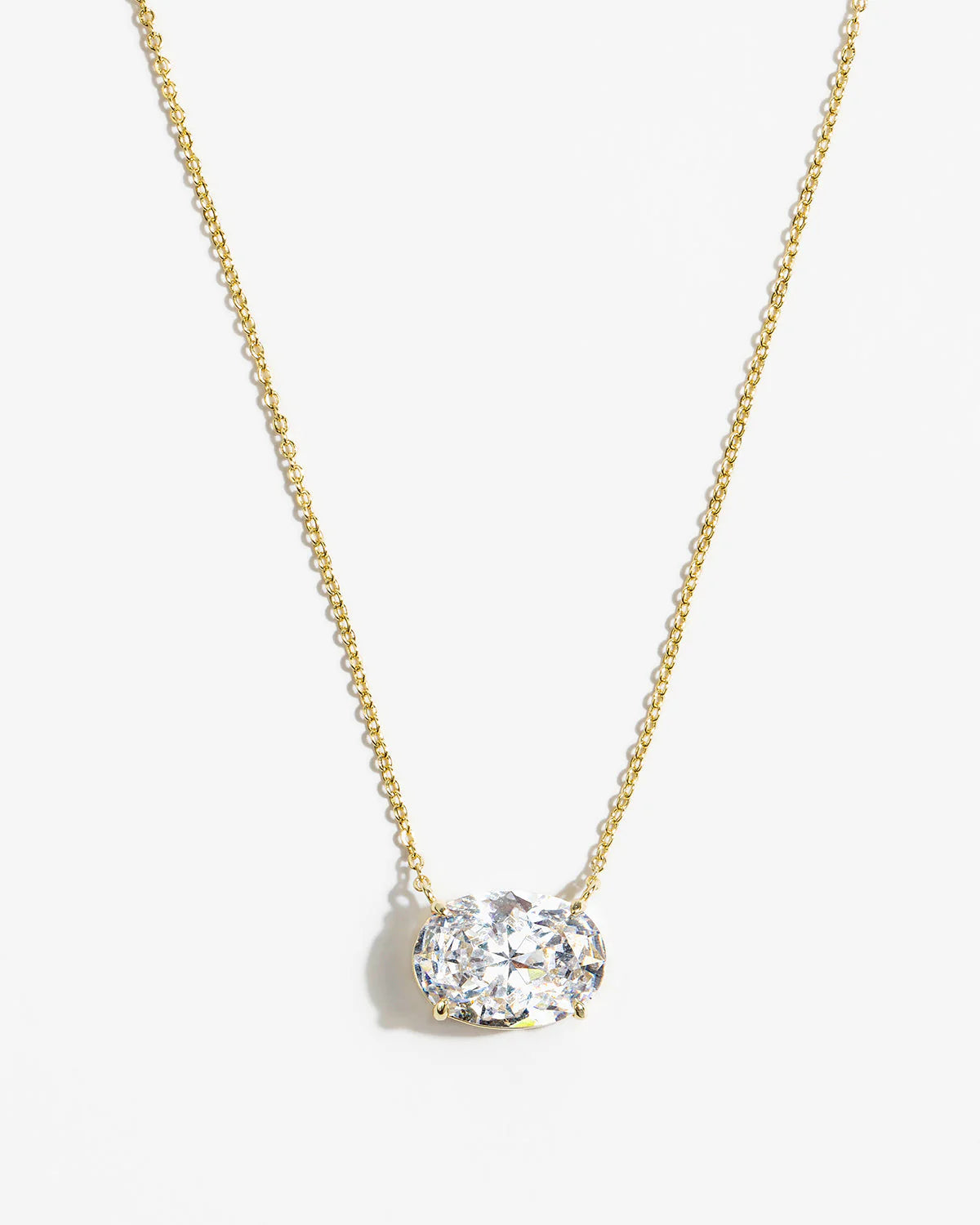 Hello Gorgeous! Oval Solitaire Necklace