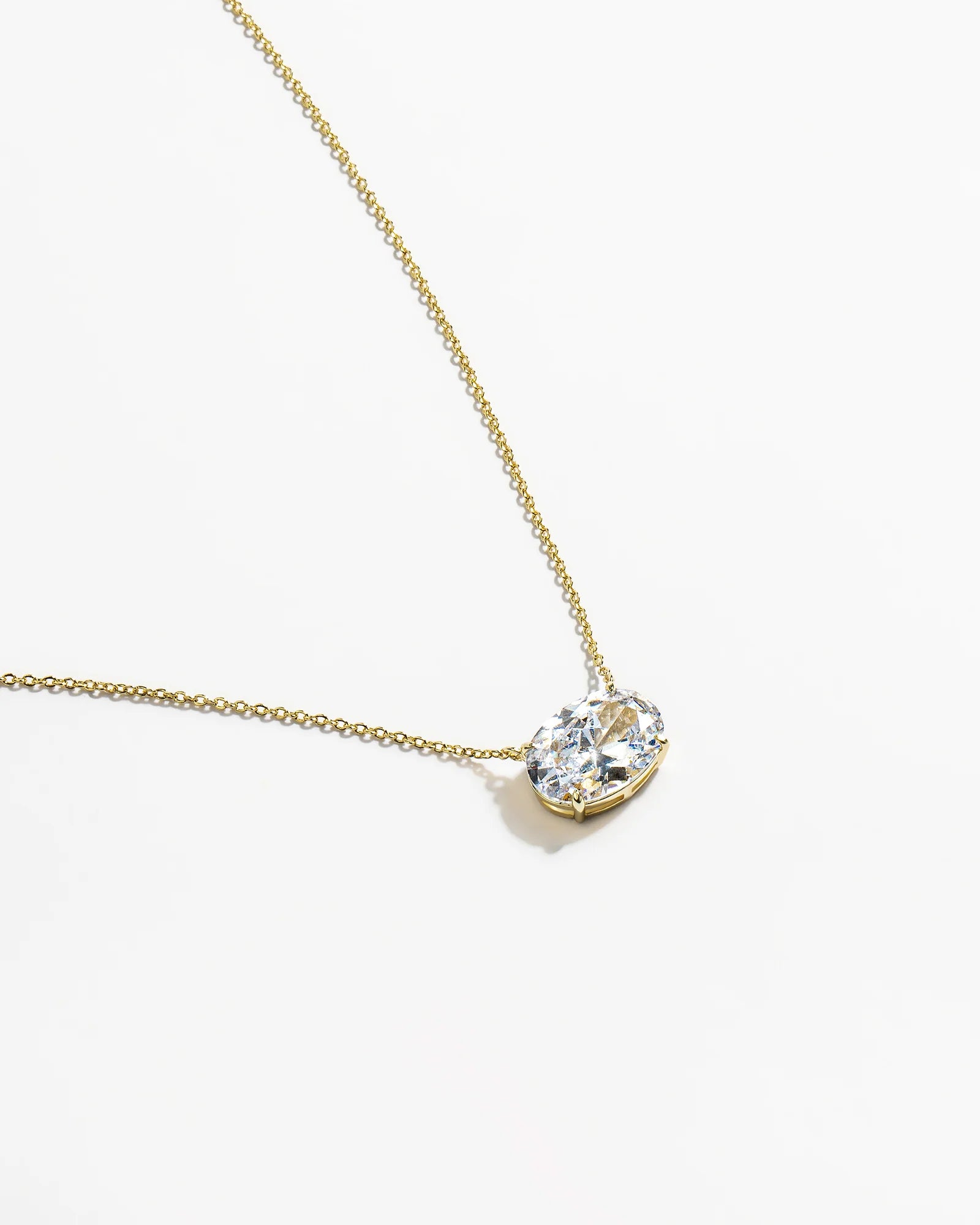 Hello Gorgeous! Oval Solitaire Necklace