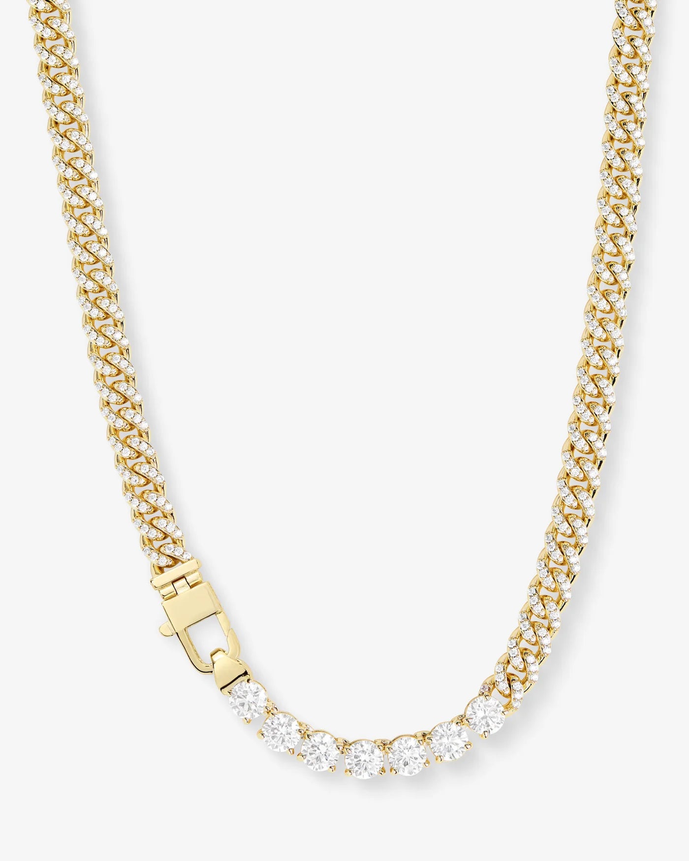 Pave Julian Loves Diamonds Necklace 16”