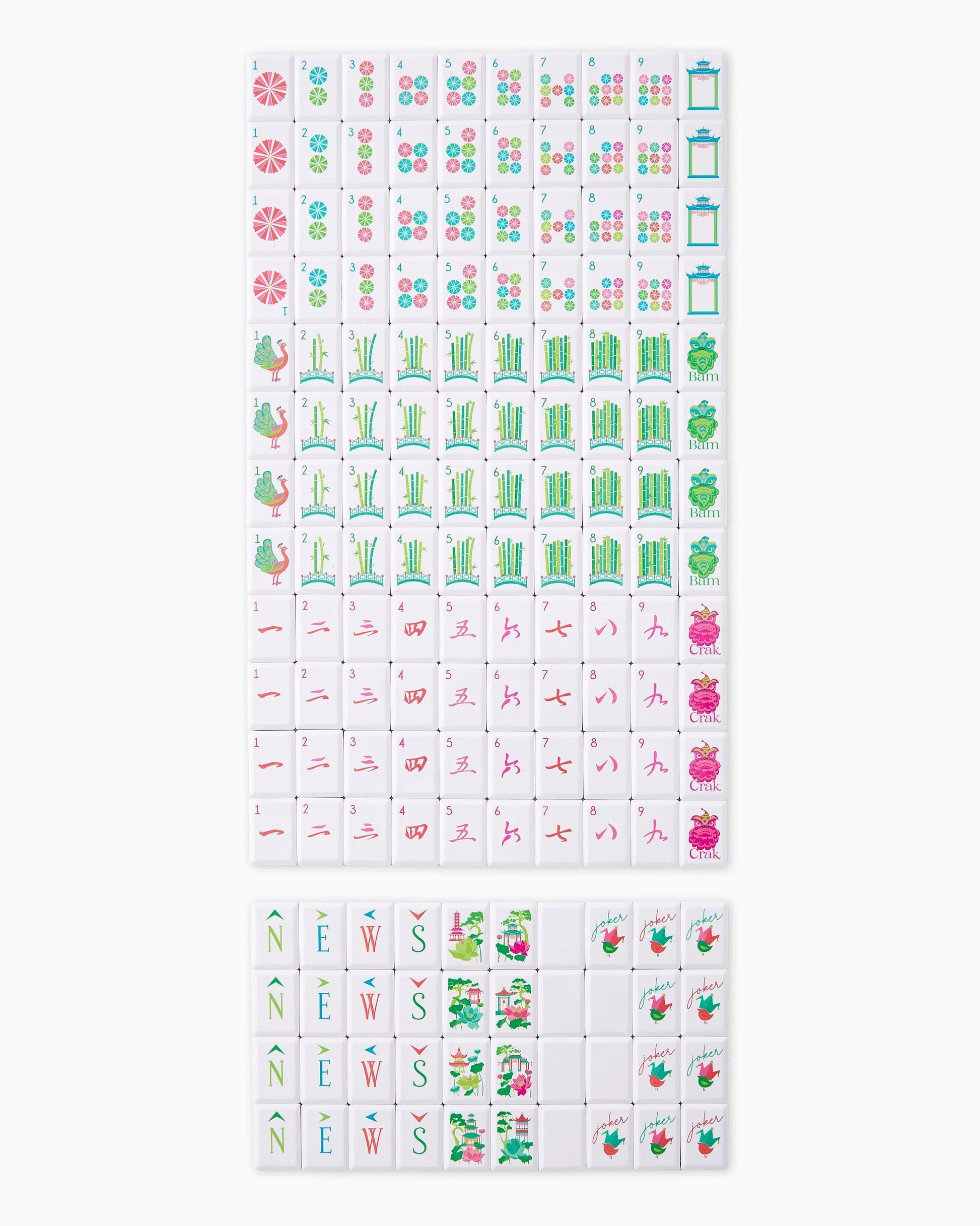 Sheet of decorative stickers with various designs on a white background